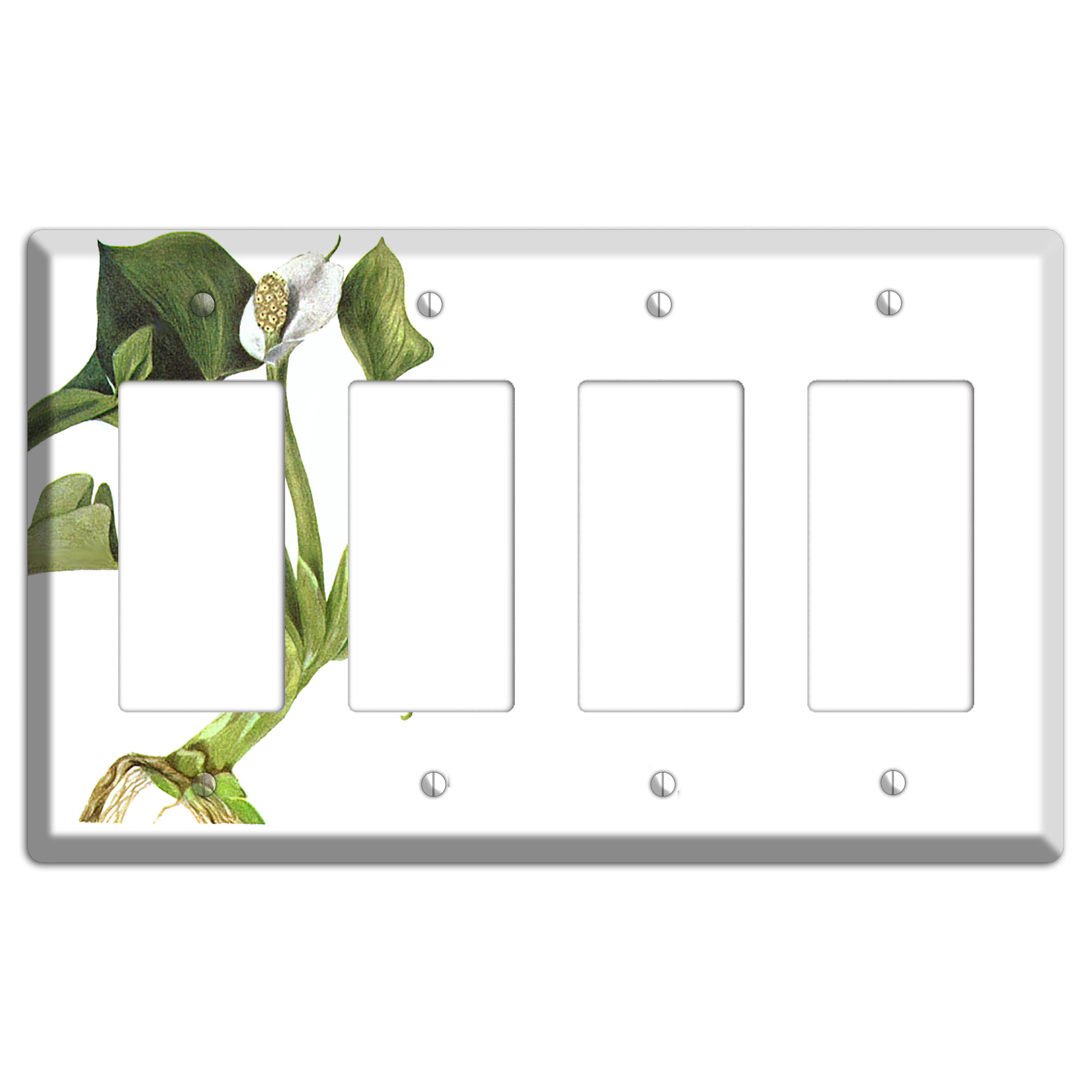 Calla Palustrie 4 Rocker Wallplate