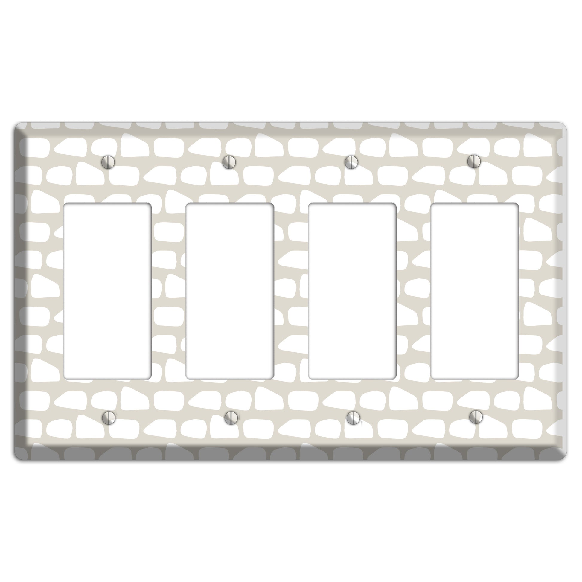 Simple Scandanavian Style Q 4 Rocker Wallplate