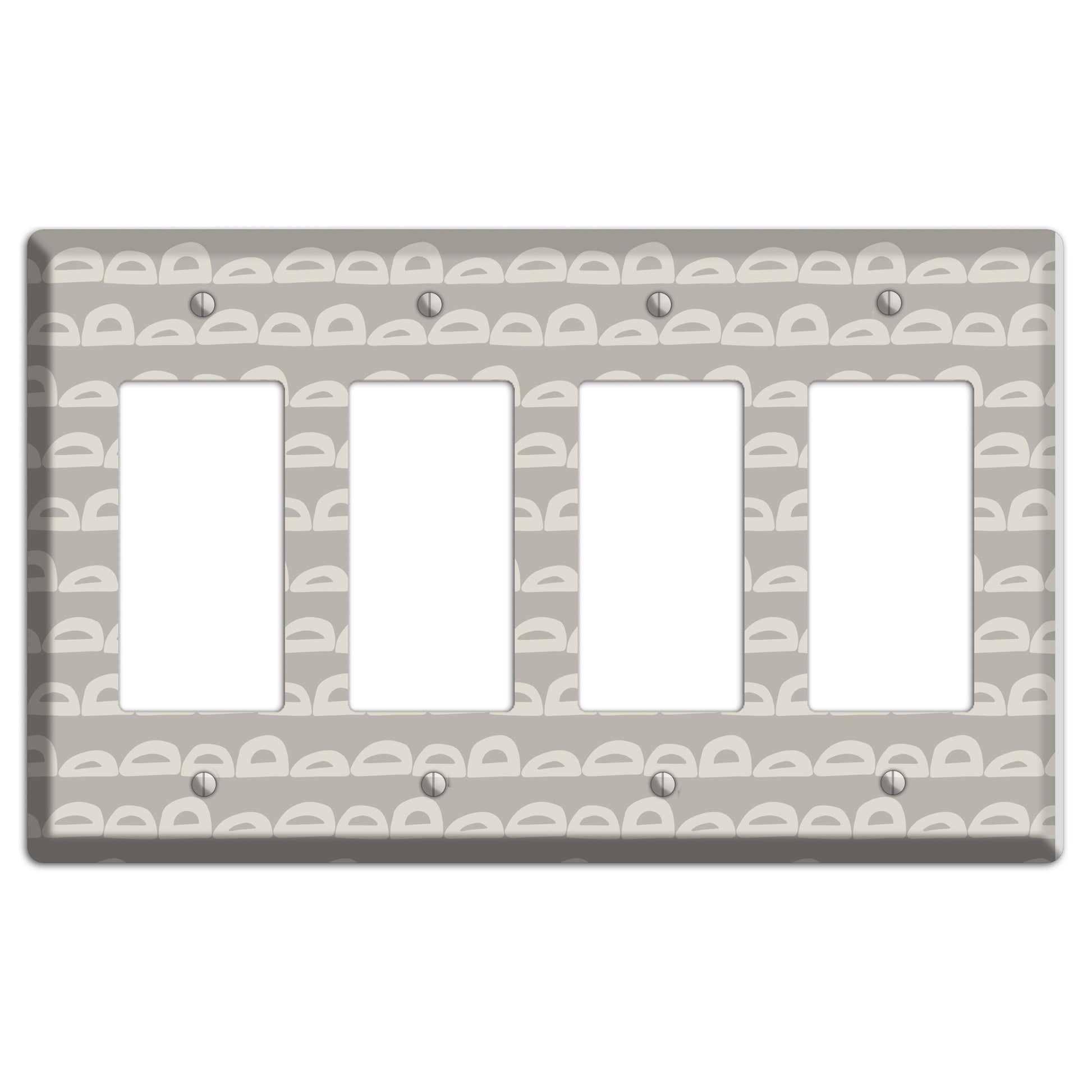 Logan Whimsical Damask 4 Rocker Wallplate