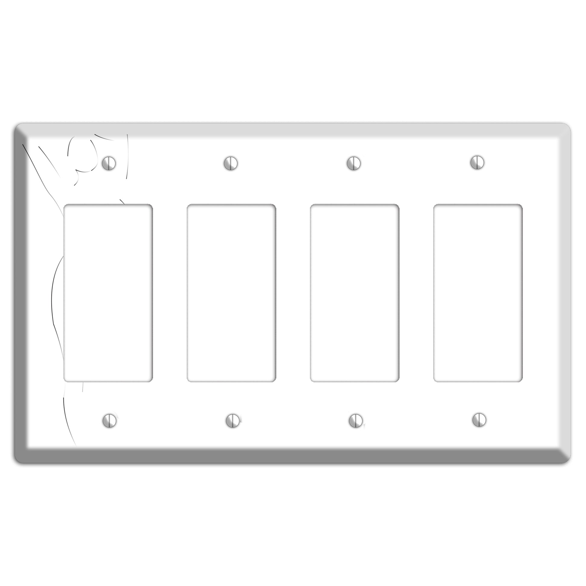 Abstract Nude 4 Rocker Wallplate
