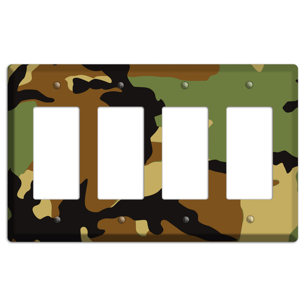 Camoflauge 4 Rocker Wallplate