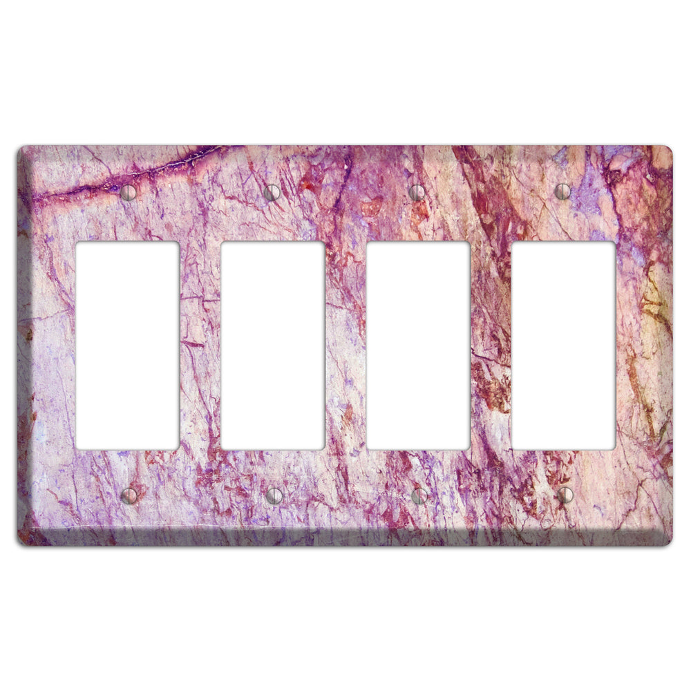 Maverick Marble 4 Rocker Wallplate