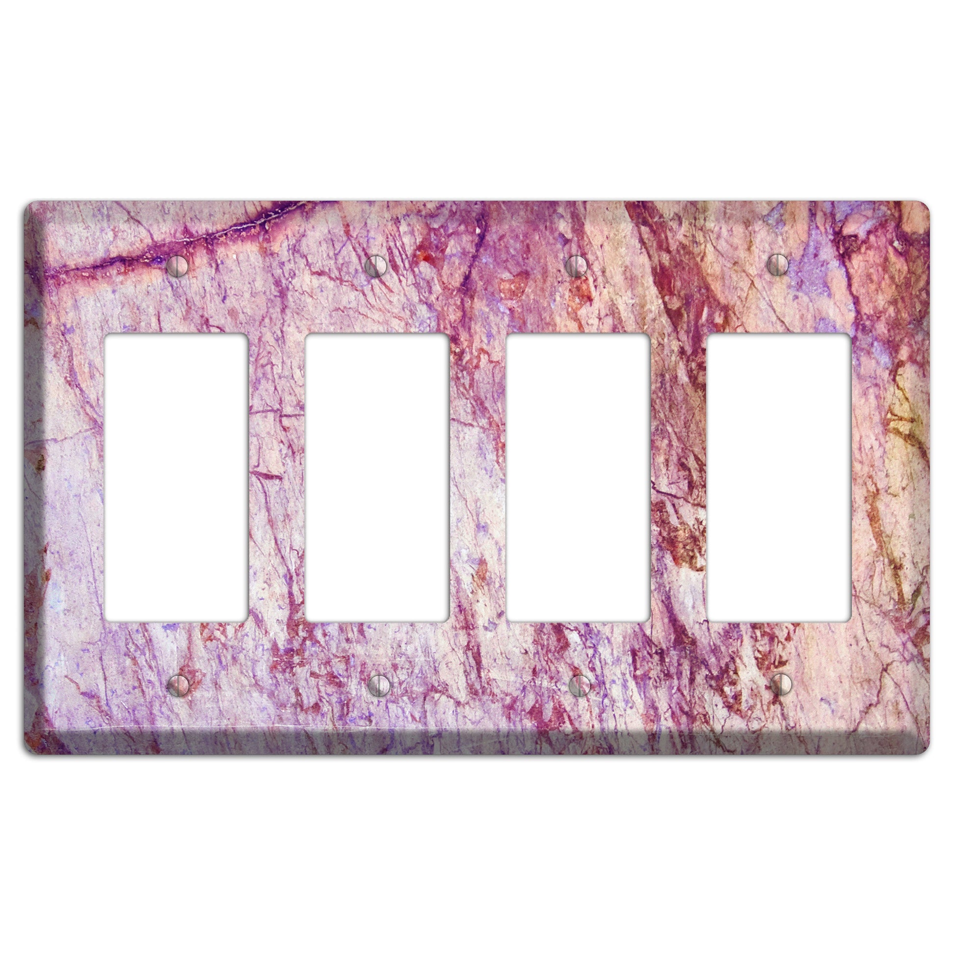 Maverick Marble 4 Rocker Wallplate