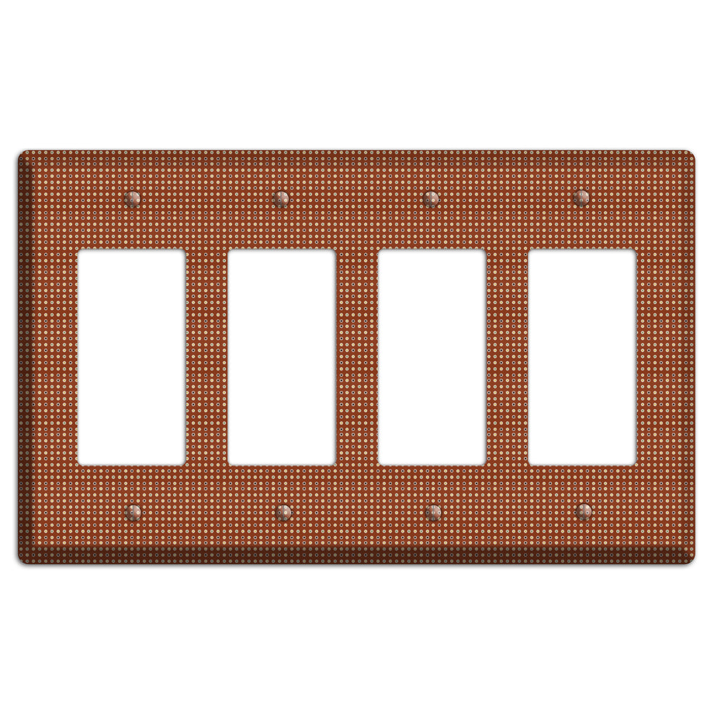 Maroon Weave 4 Rocker Wallplate