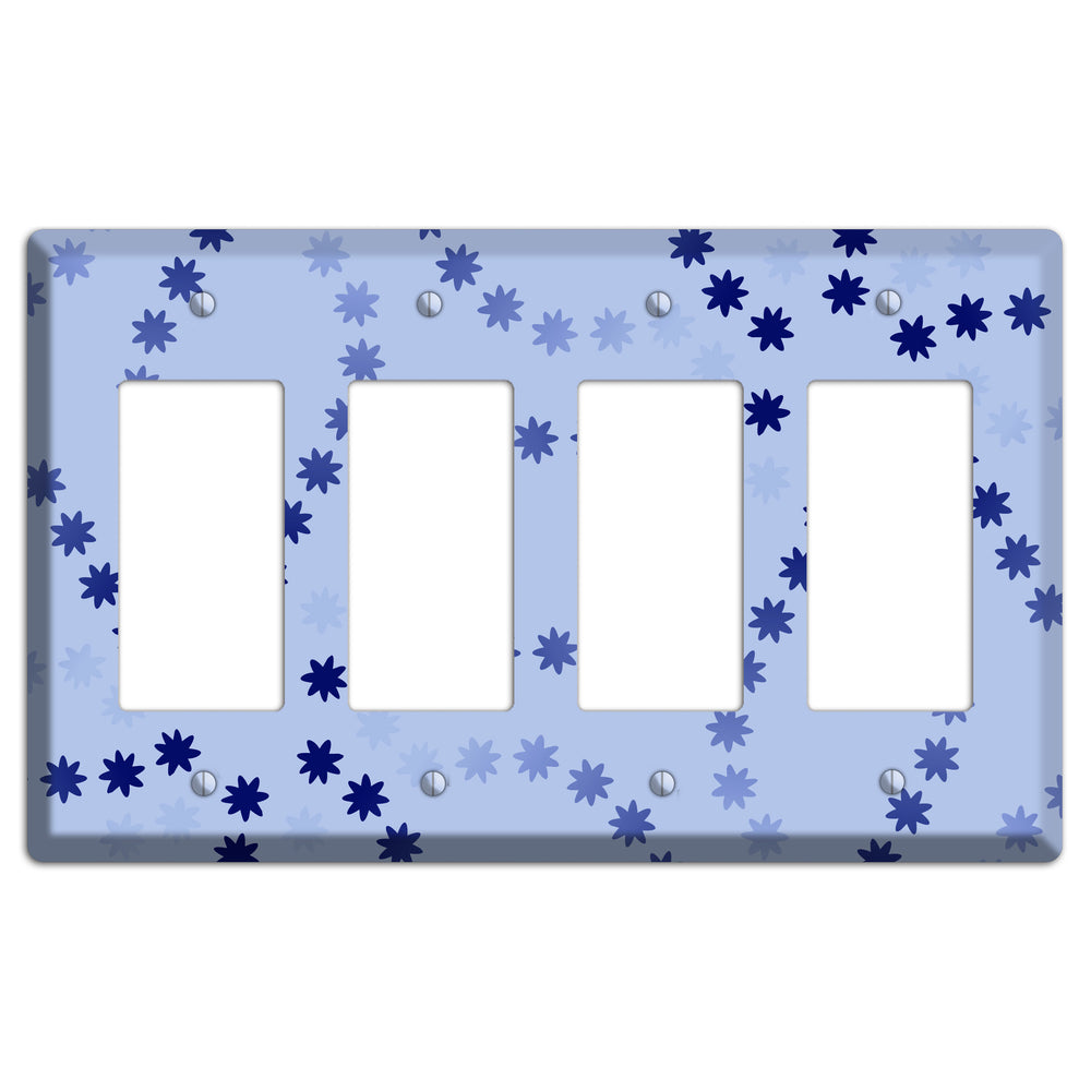 Periwinkle with Blue Constellation 4 Rocker Wallplate