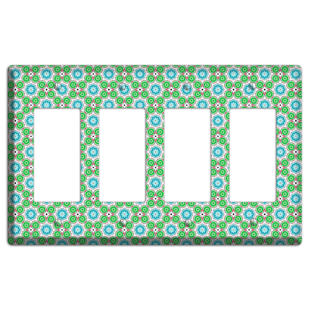 Green Foulard 5 4 Rocker Wallplate