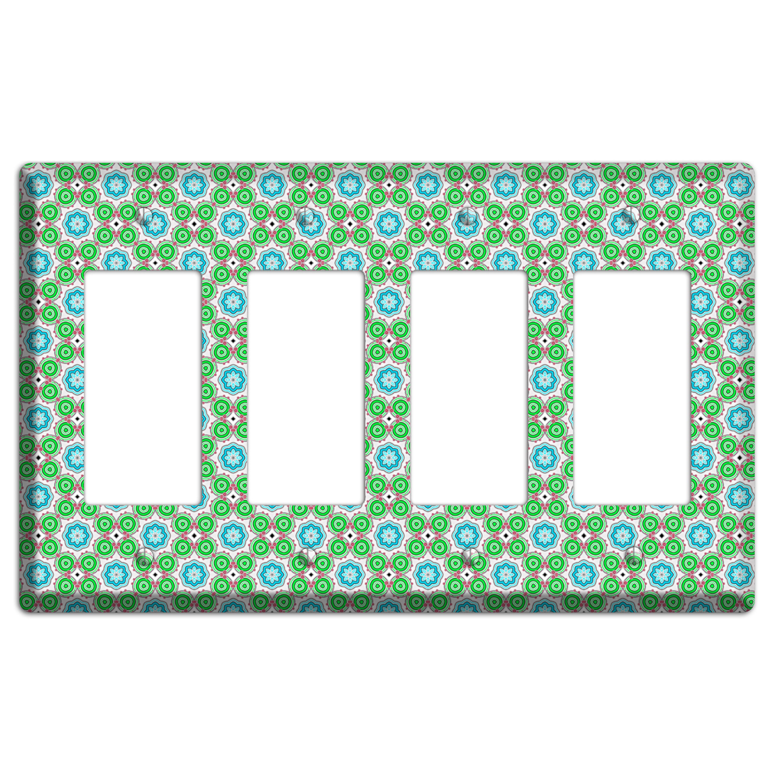 Green Foulard 5 4 Rocker Wallplate