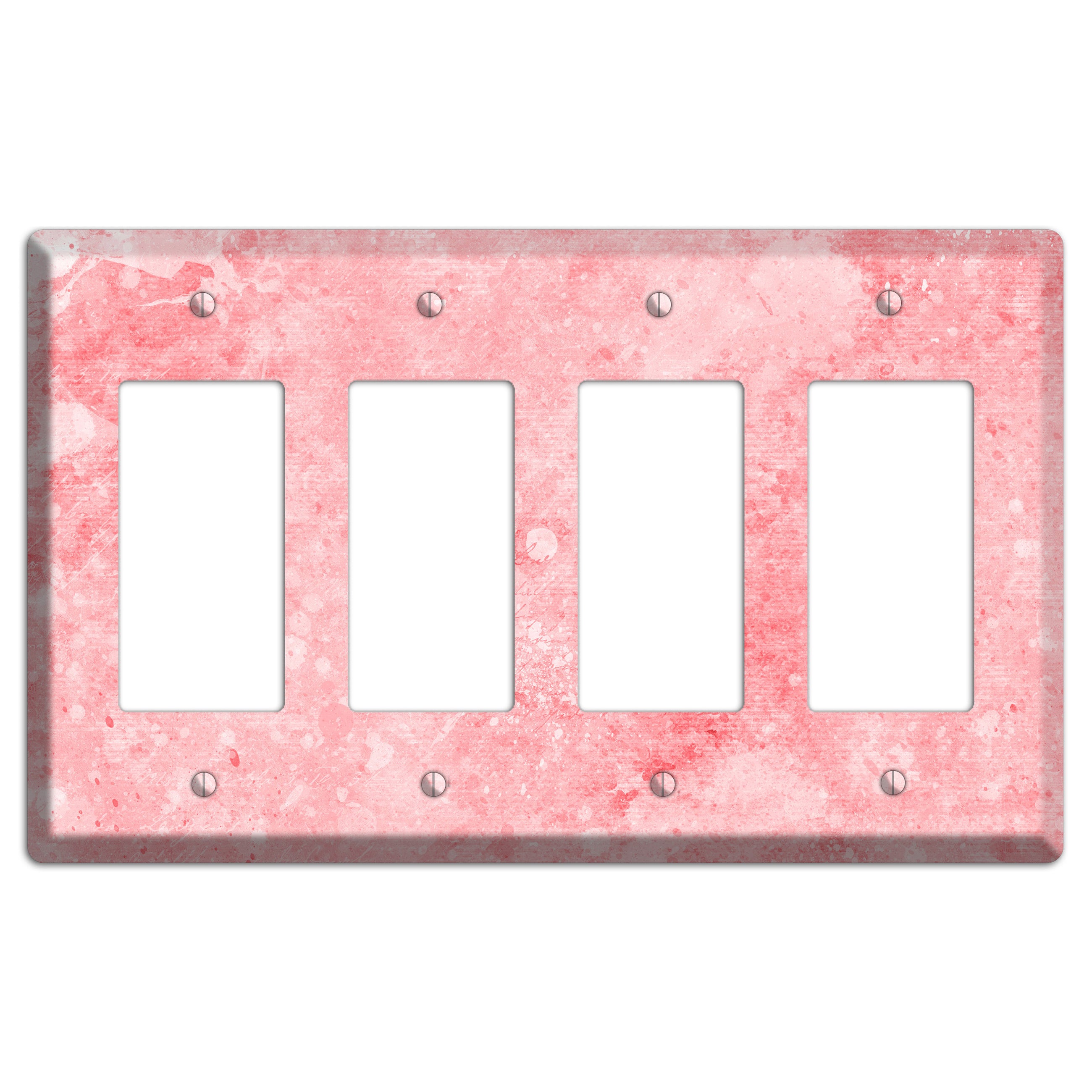 Rose Fog Soft Coral 4 Rocker Wallplate