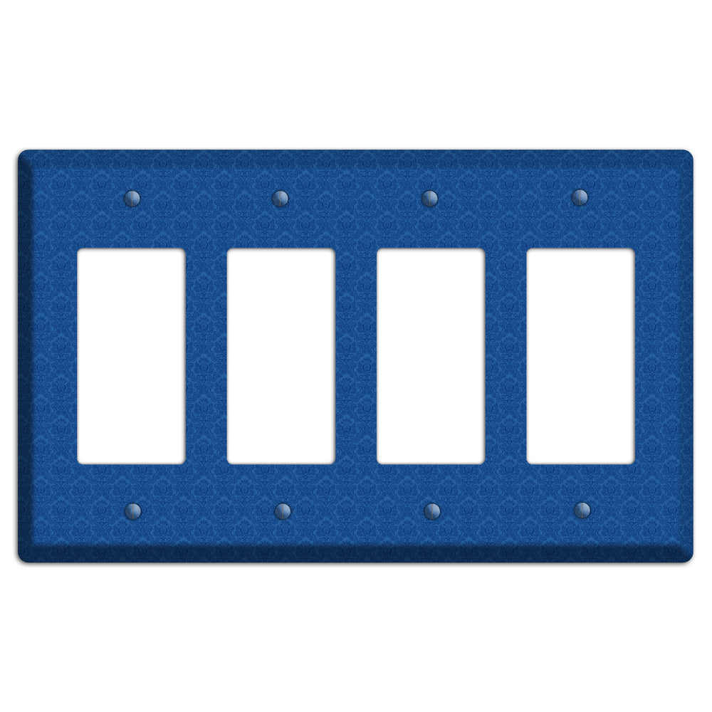 Blue Cartouche 4 Rocker Wallplate