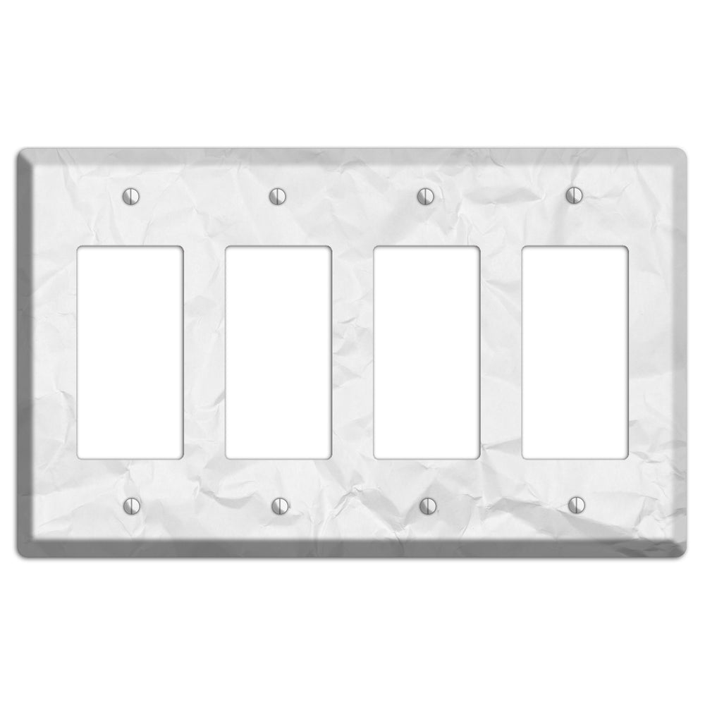 Gallery Crinkled Paper 4 Rocker Wallplate