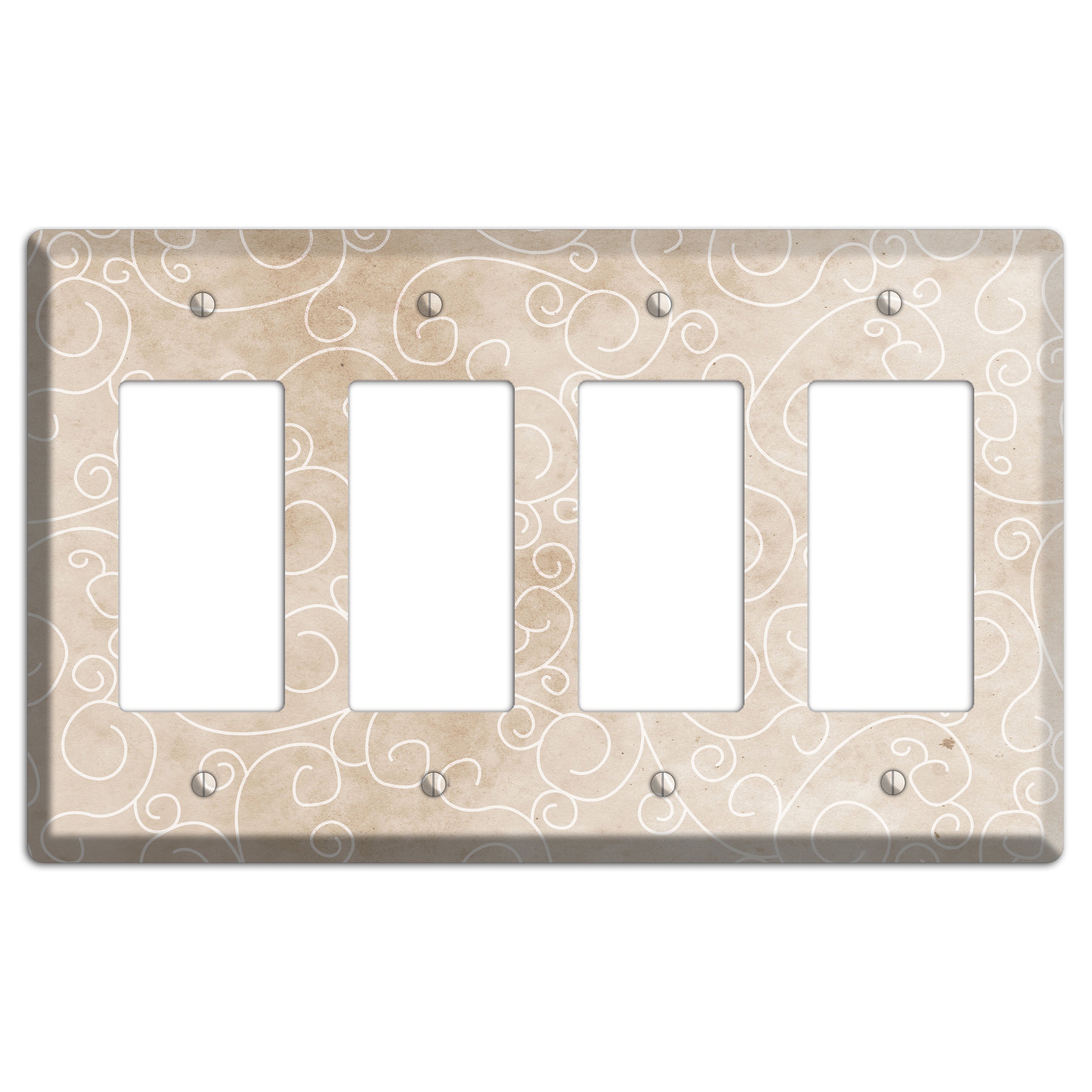 Wafer Neutral Texture 4 Rocker Wallplate