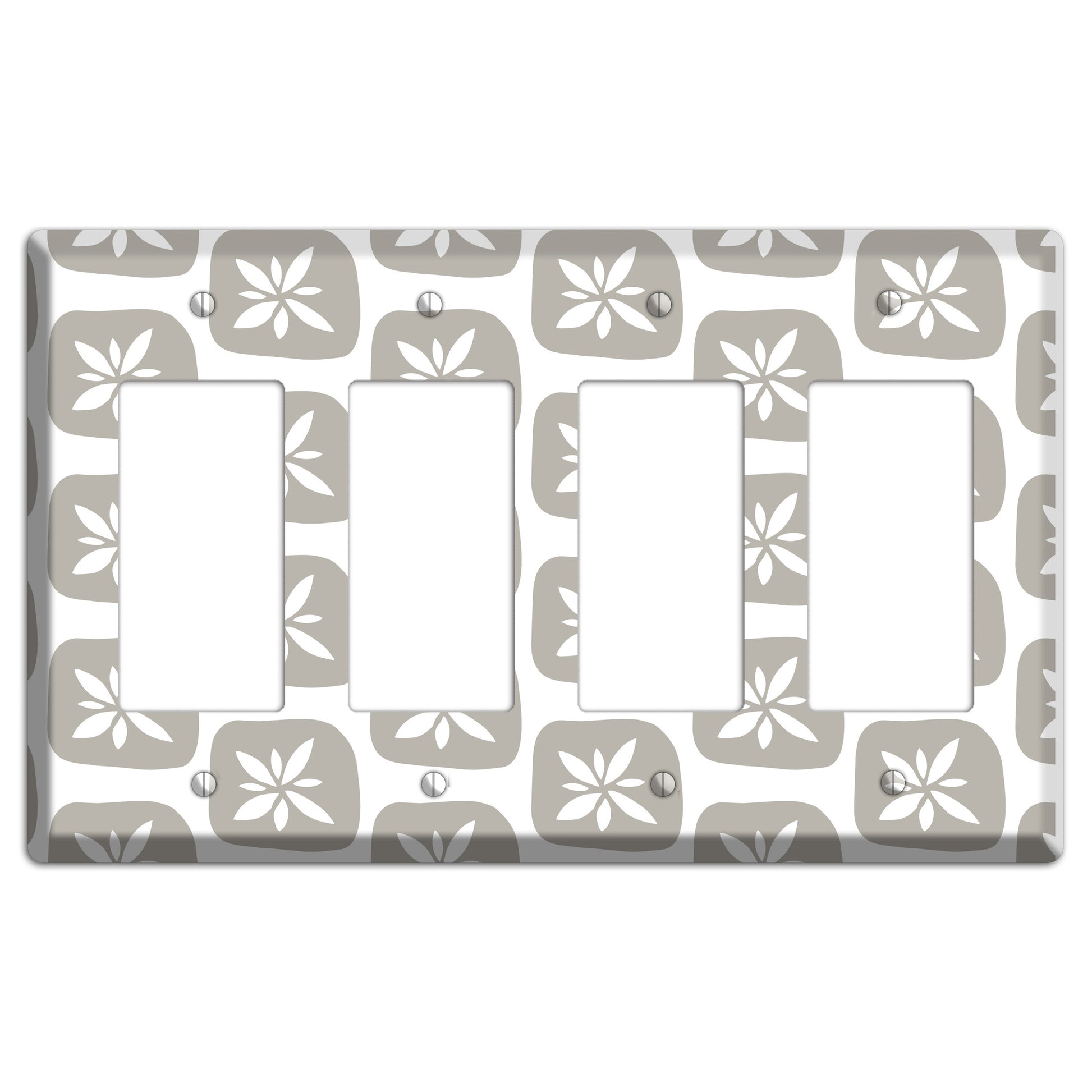 Simple Scandanavian Style GG 4 Rocker Wallplate