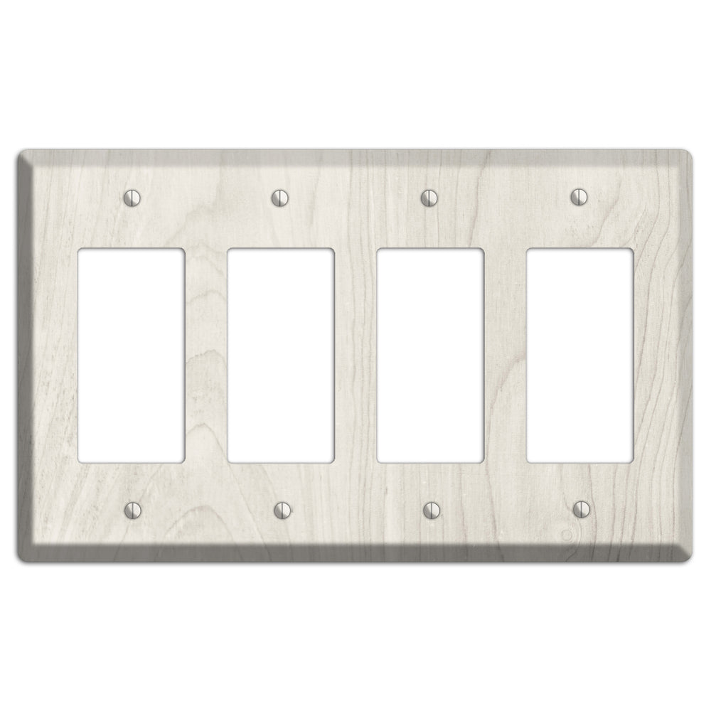 Pearl Bush Antique 4 Rocker Wallplate