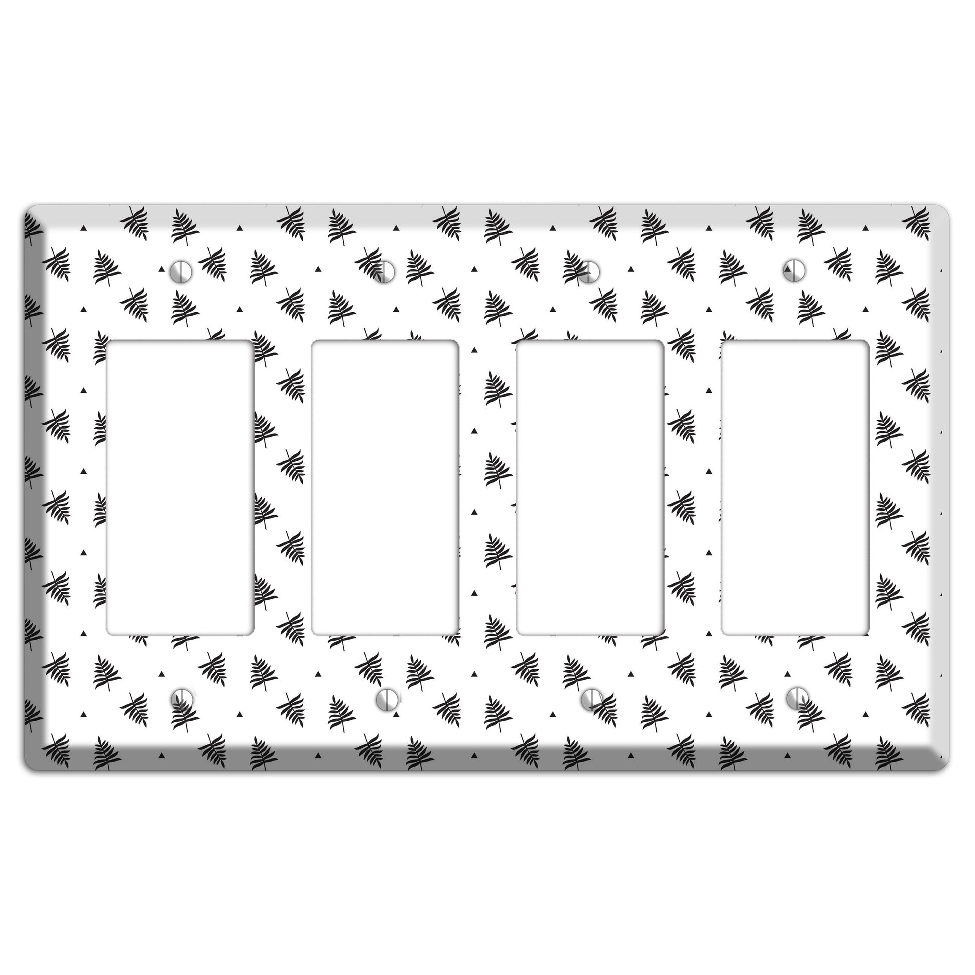 Leaves Style L 4 Rocker Wallplate