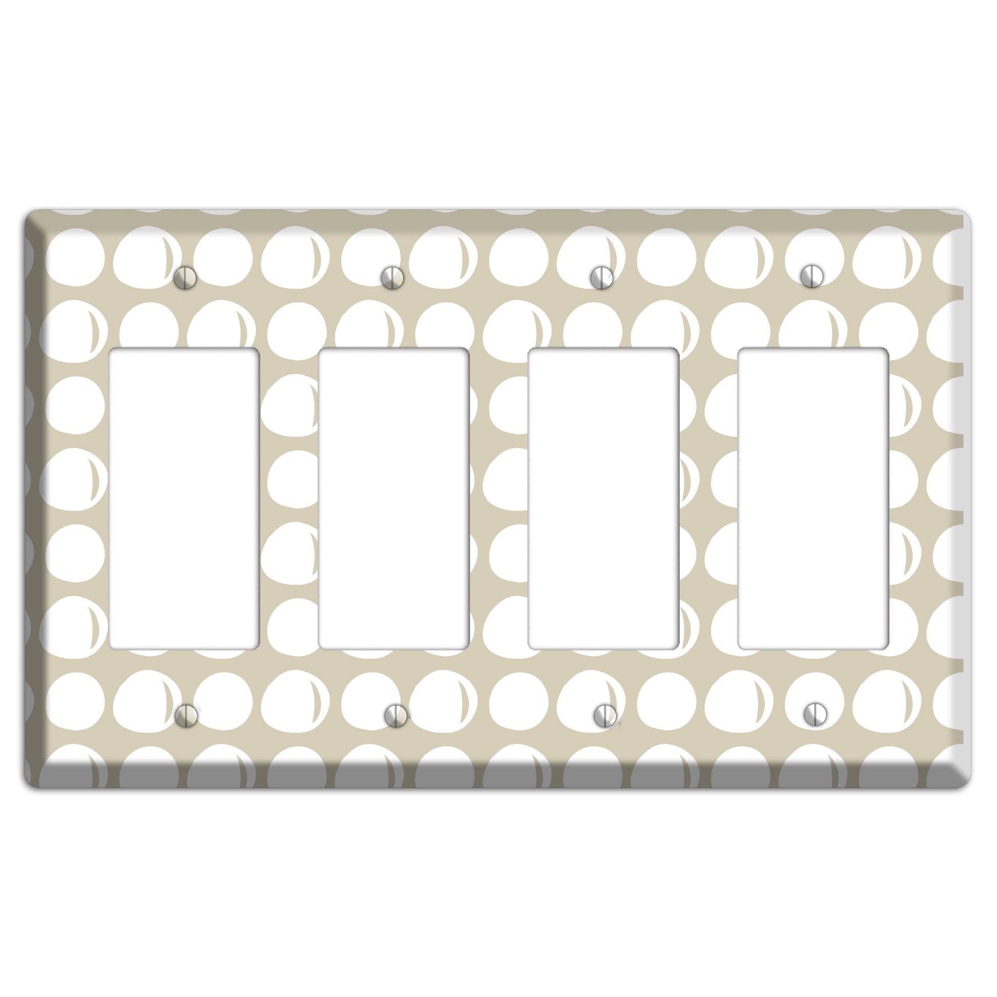 Simple Scandanavian Style KK 4 Rocker Wallplate