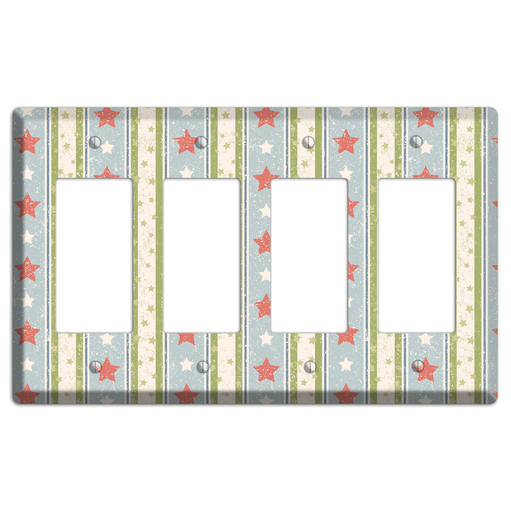 Christmas Morning 4 Rocker Wallplate