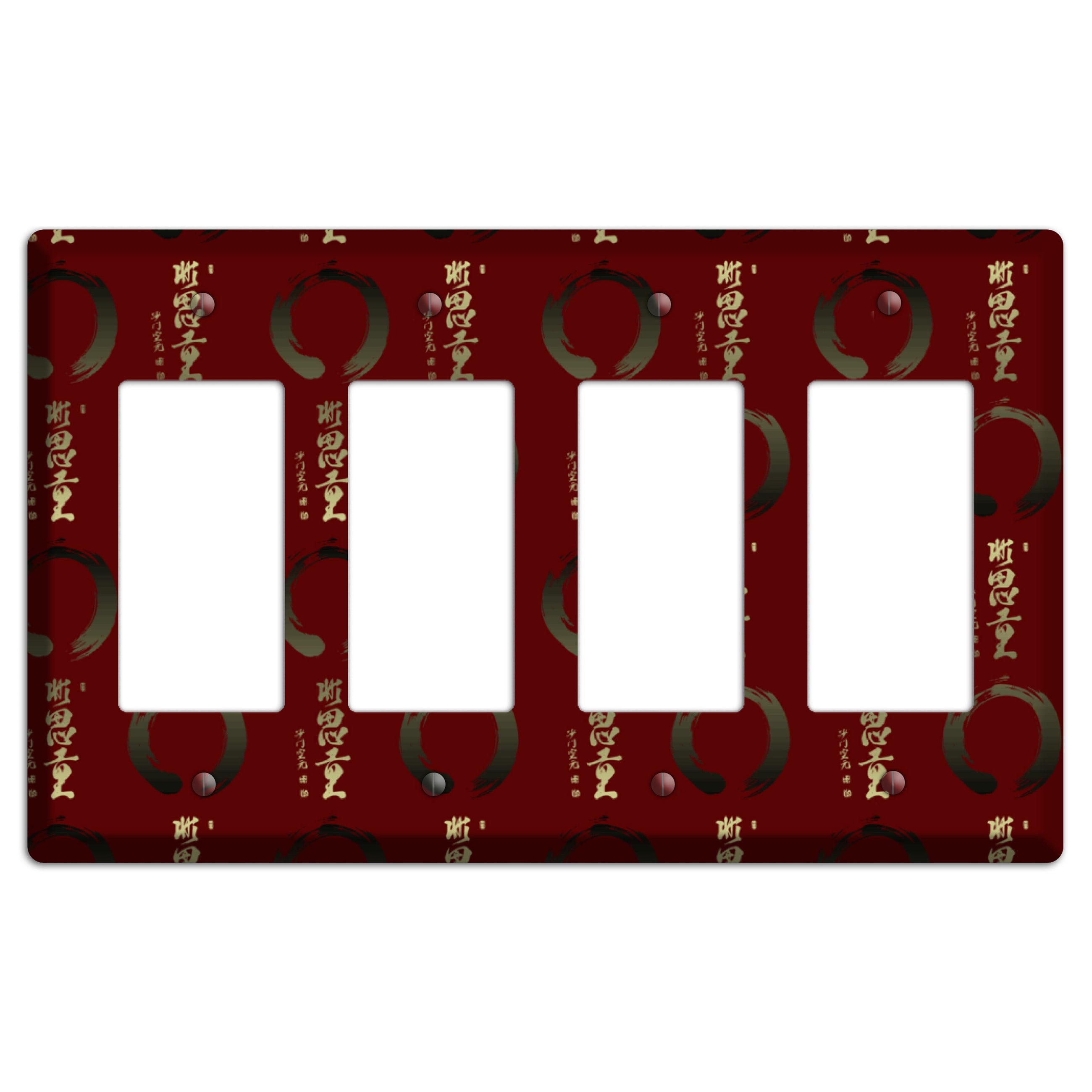 Asian Text 4 Rocker Wallplate