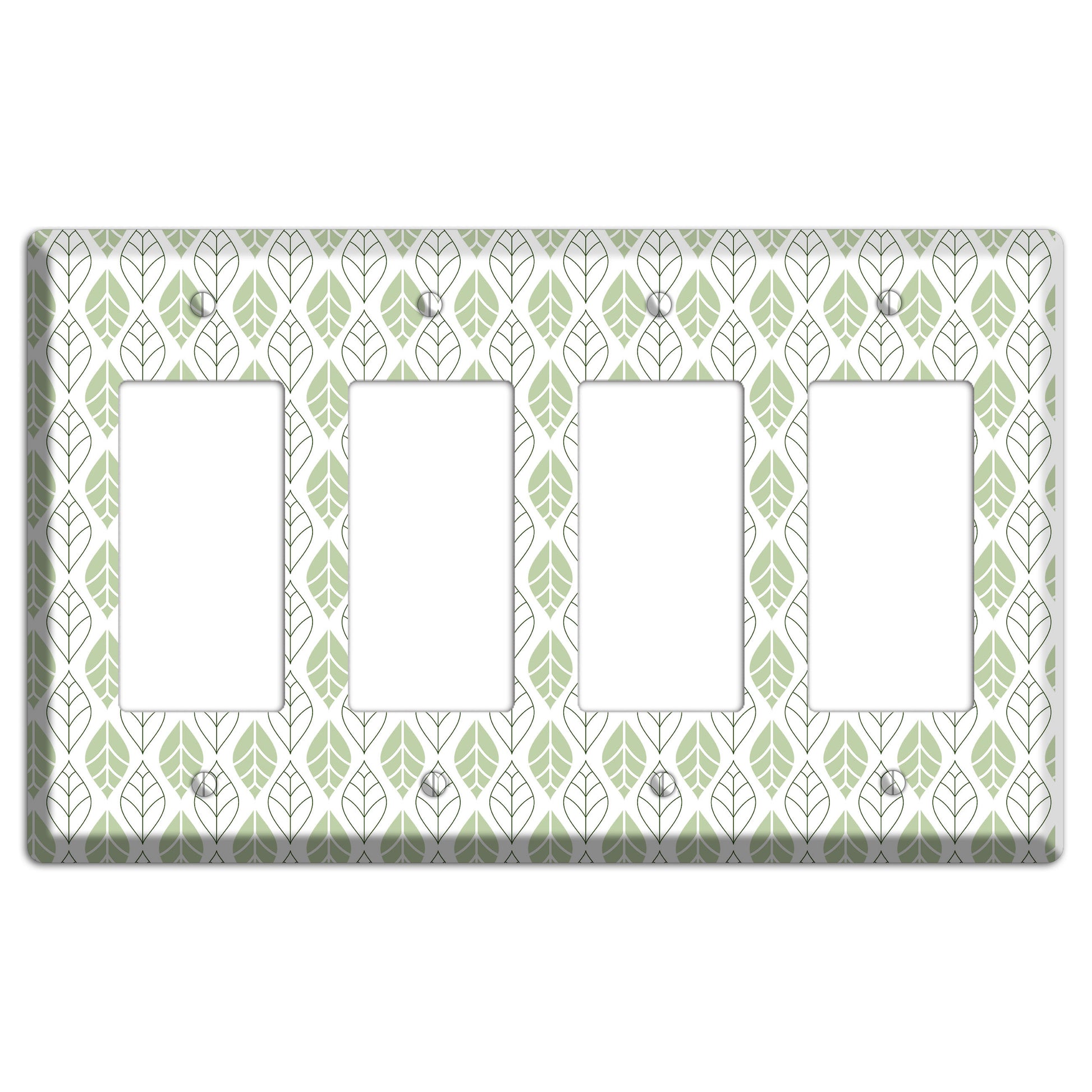 Leaves Style W 4 Rocker Wallplate