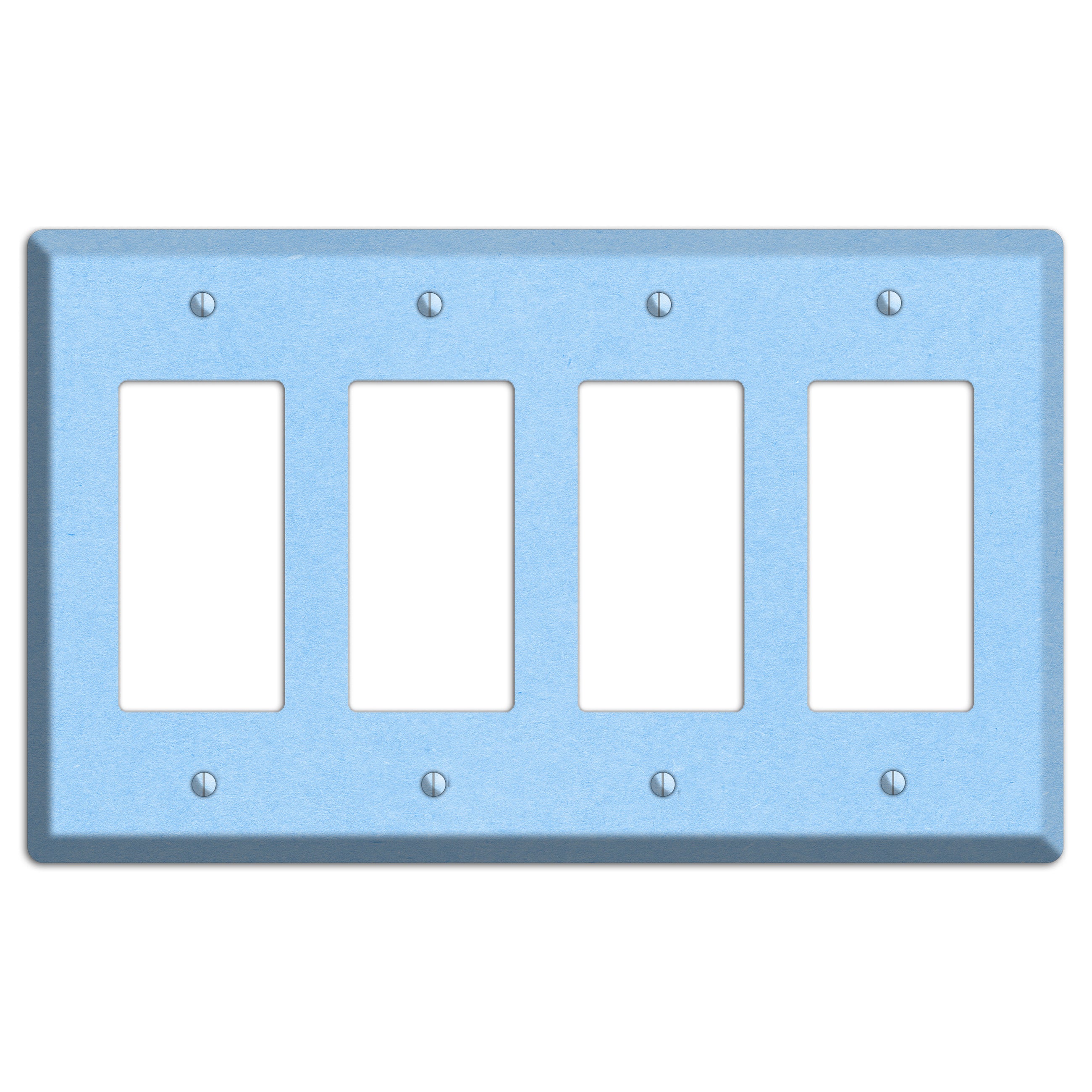 Light Sky Blue Kraft 4 Rocker Wallplate