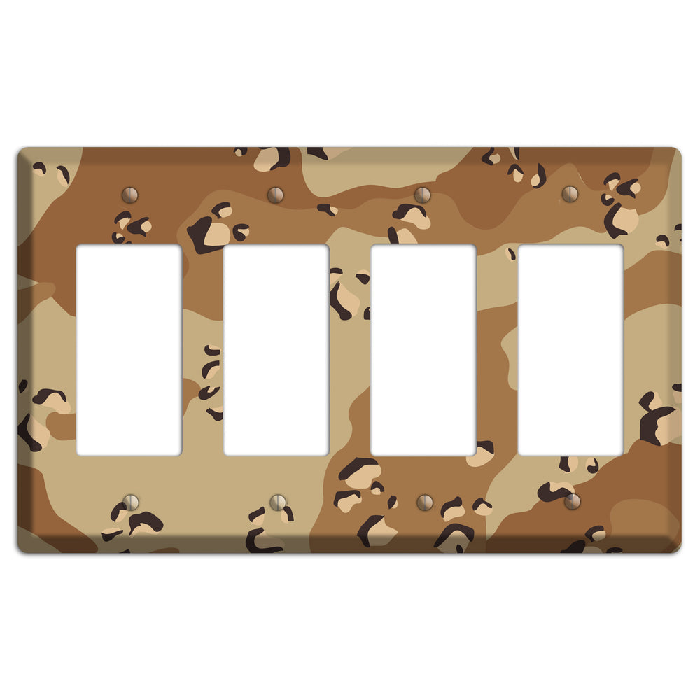 Desert Camo 4 Rocker Wallplate