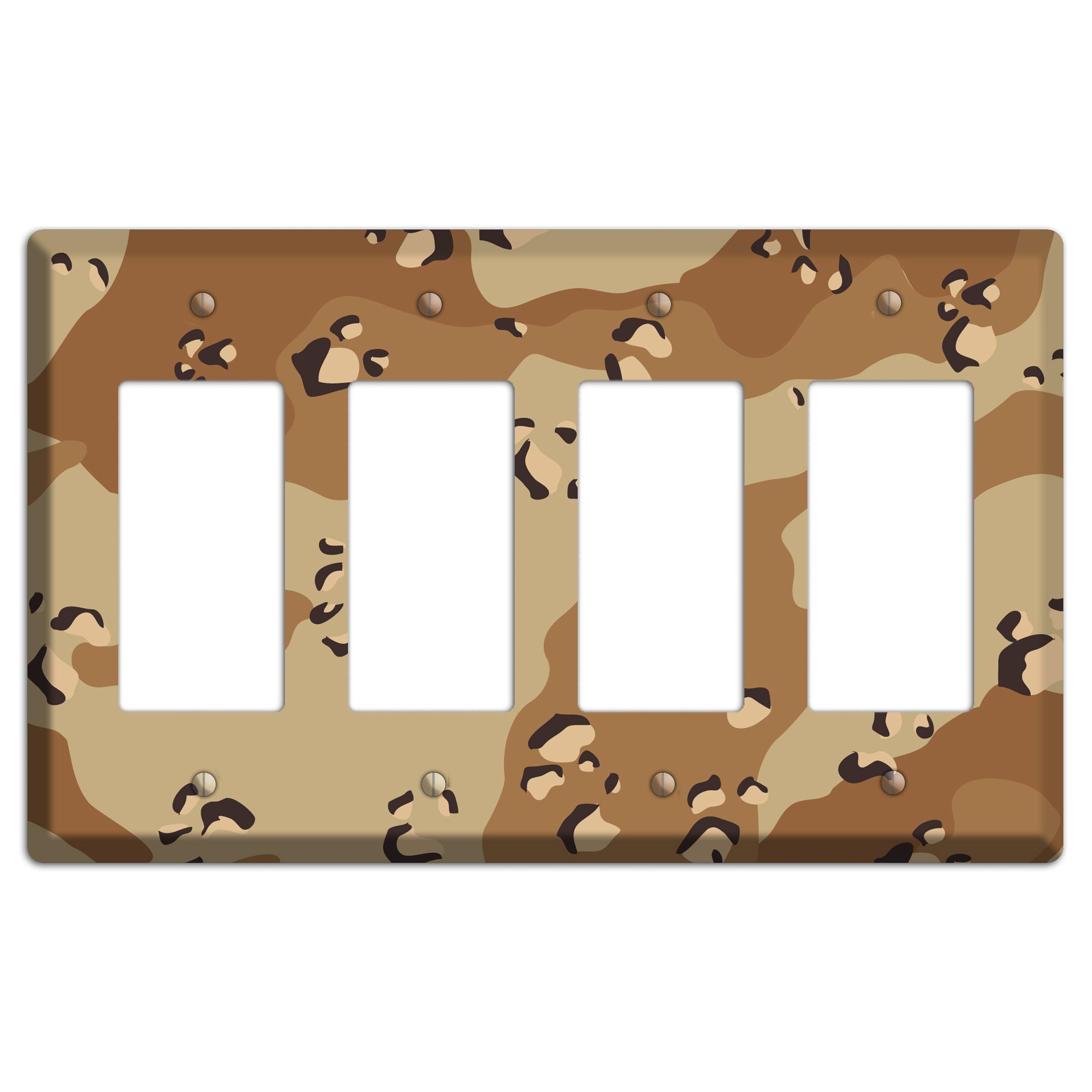 Desert Camo 4 Rocker Wallplate