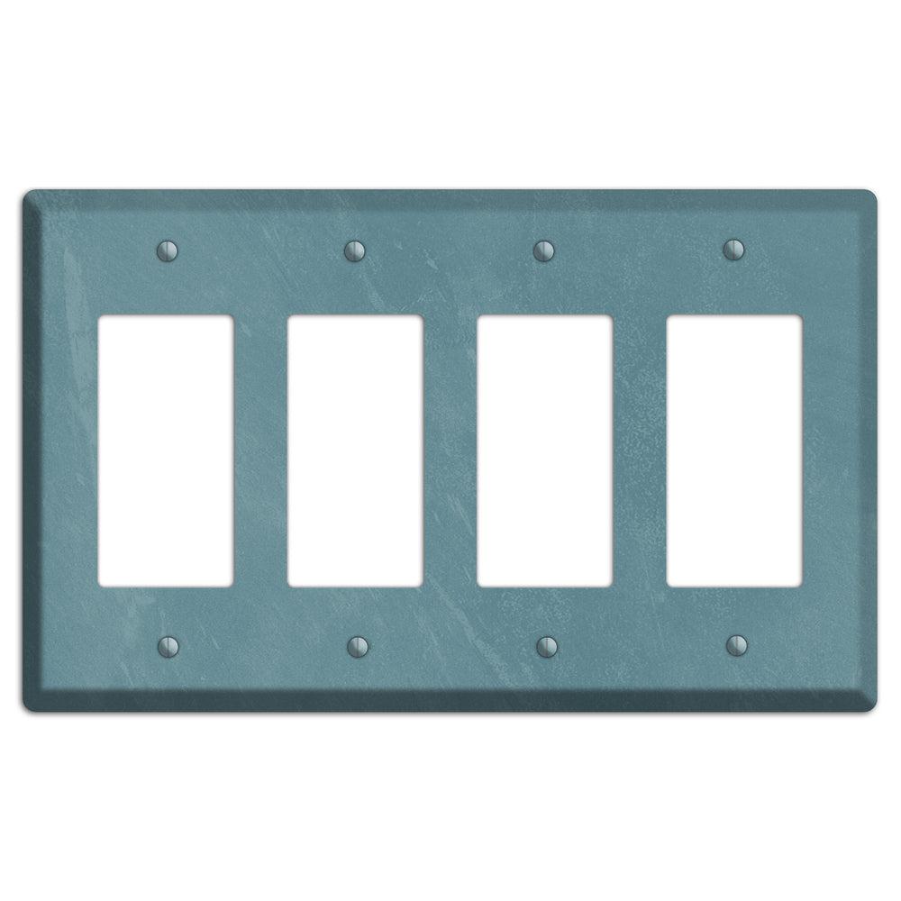 Chalk Teal 4 Rocker Wallplate
