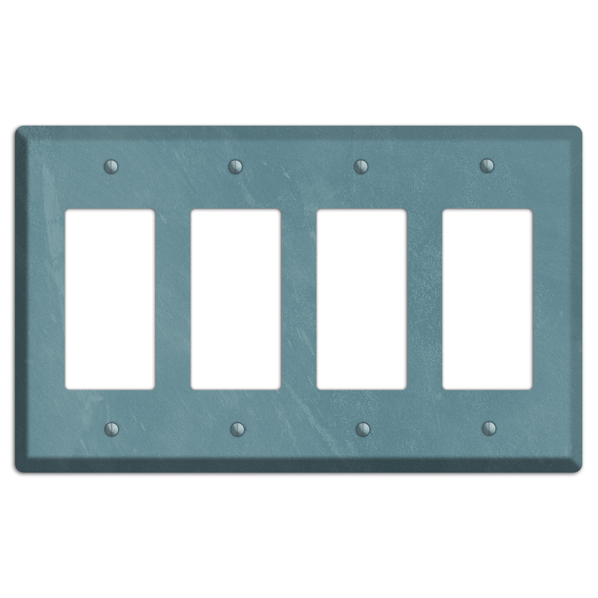 Chalk Teal 4 Rocker Wallplate