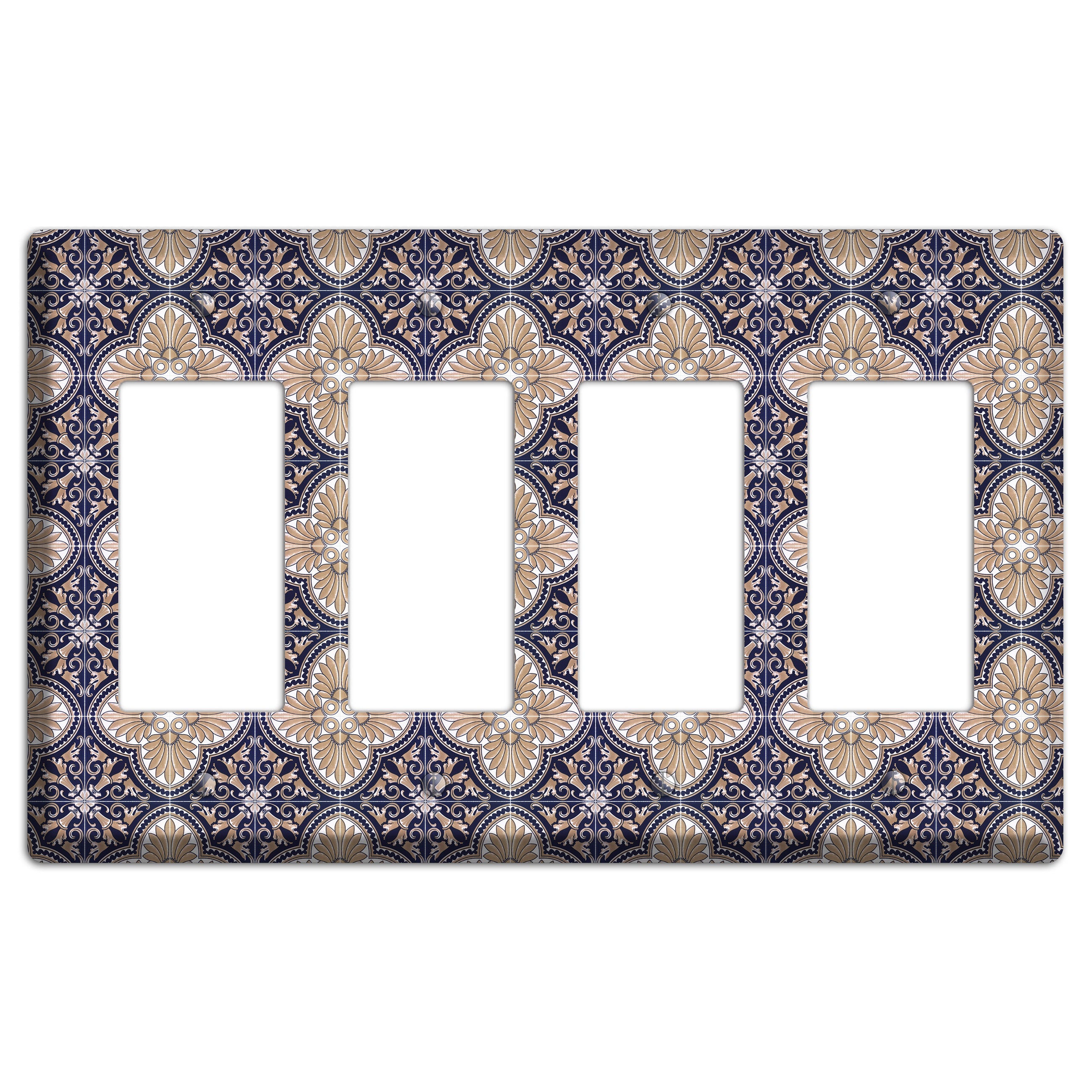 Tavira Tiles 4 4 Rocker Wallplate