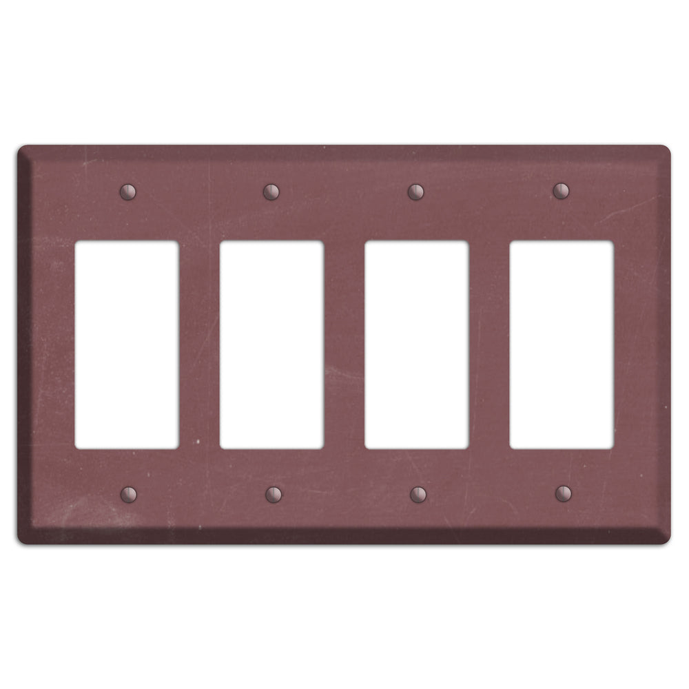 Chalk Dark Maroon 4 Rocker Wallplate