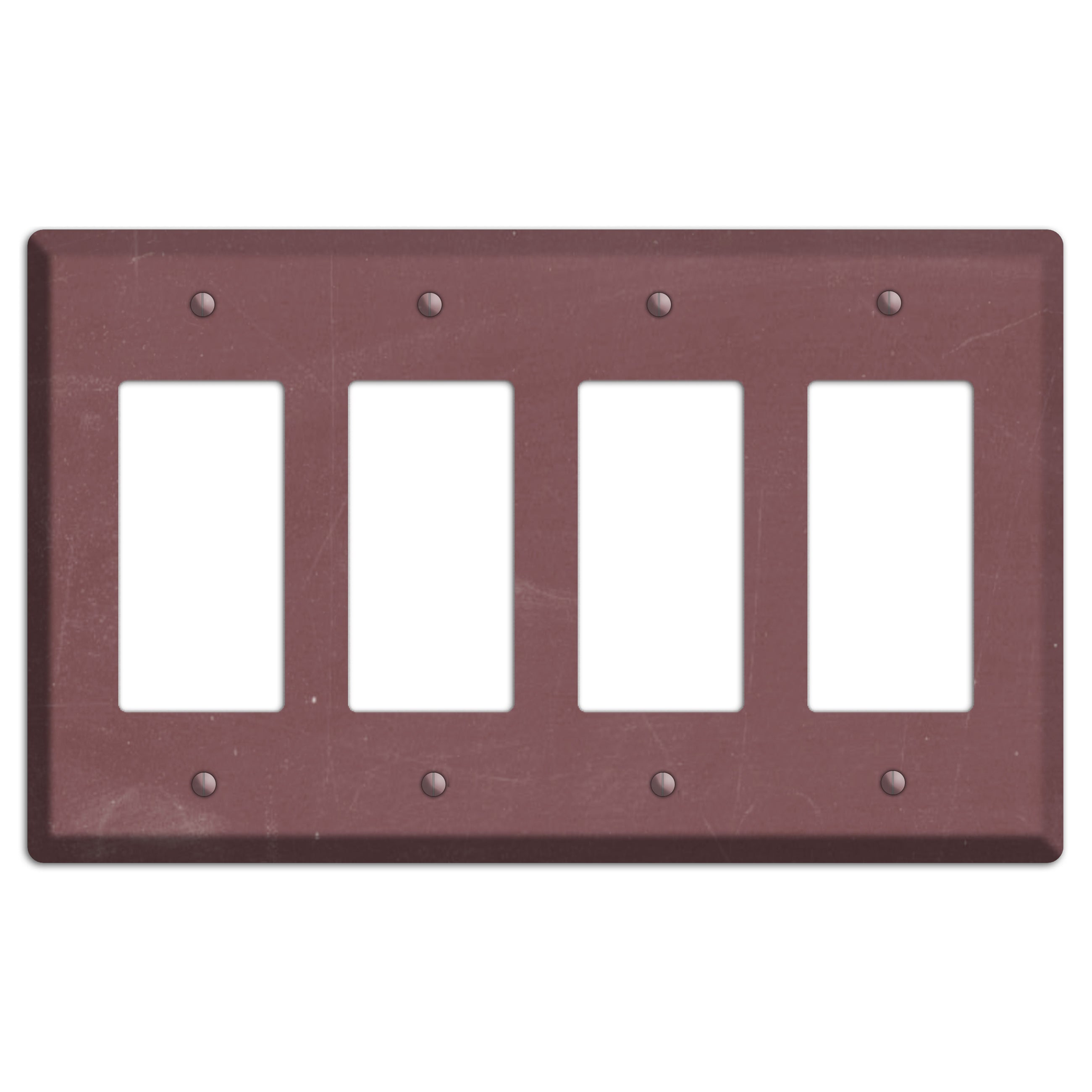 Chalk Dark Maroon 4 Rocker Wallplate