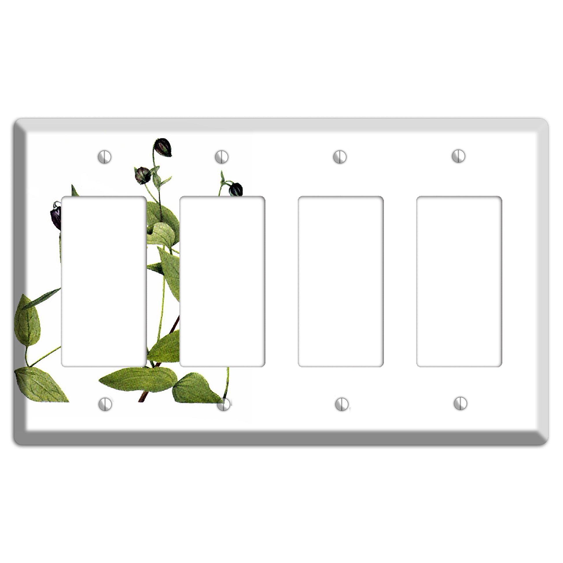 Clematis Viorna 4 Rocker Wallplate