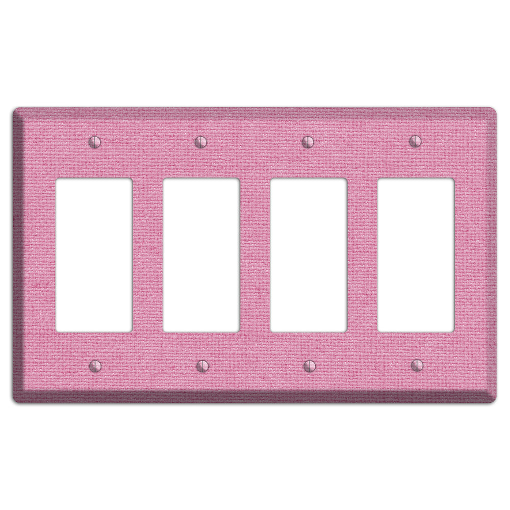 Gamboge Pink Texture 4 Rocker Wallplate