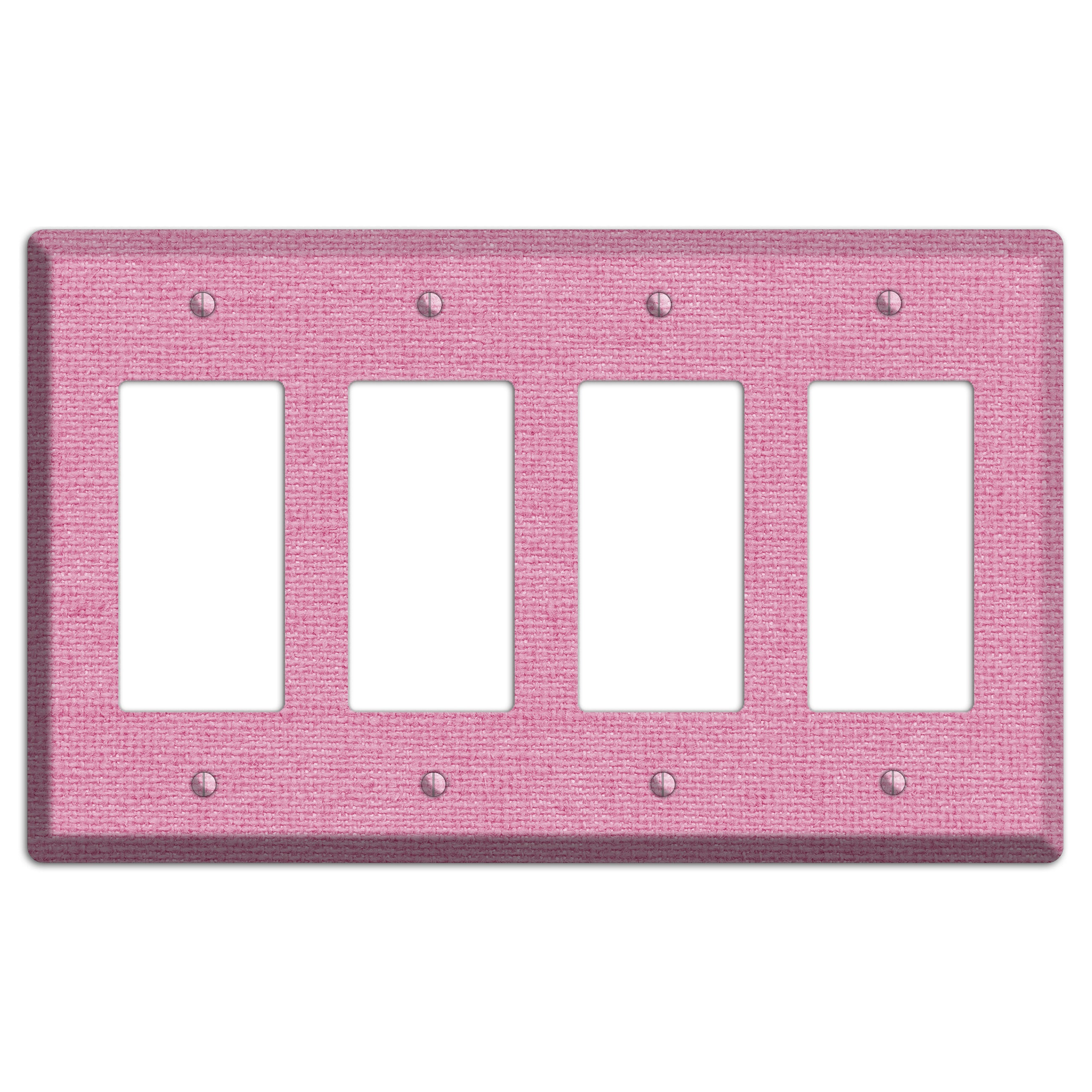 Gamboge Pink Texture 4 Rocker Wallplate