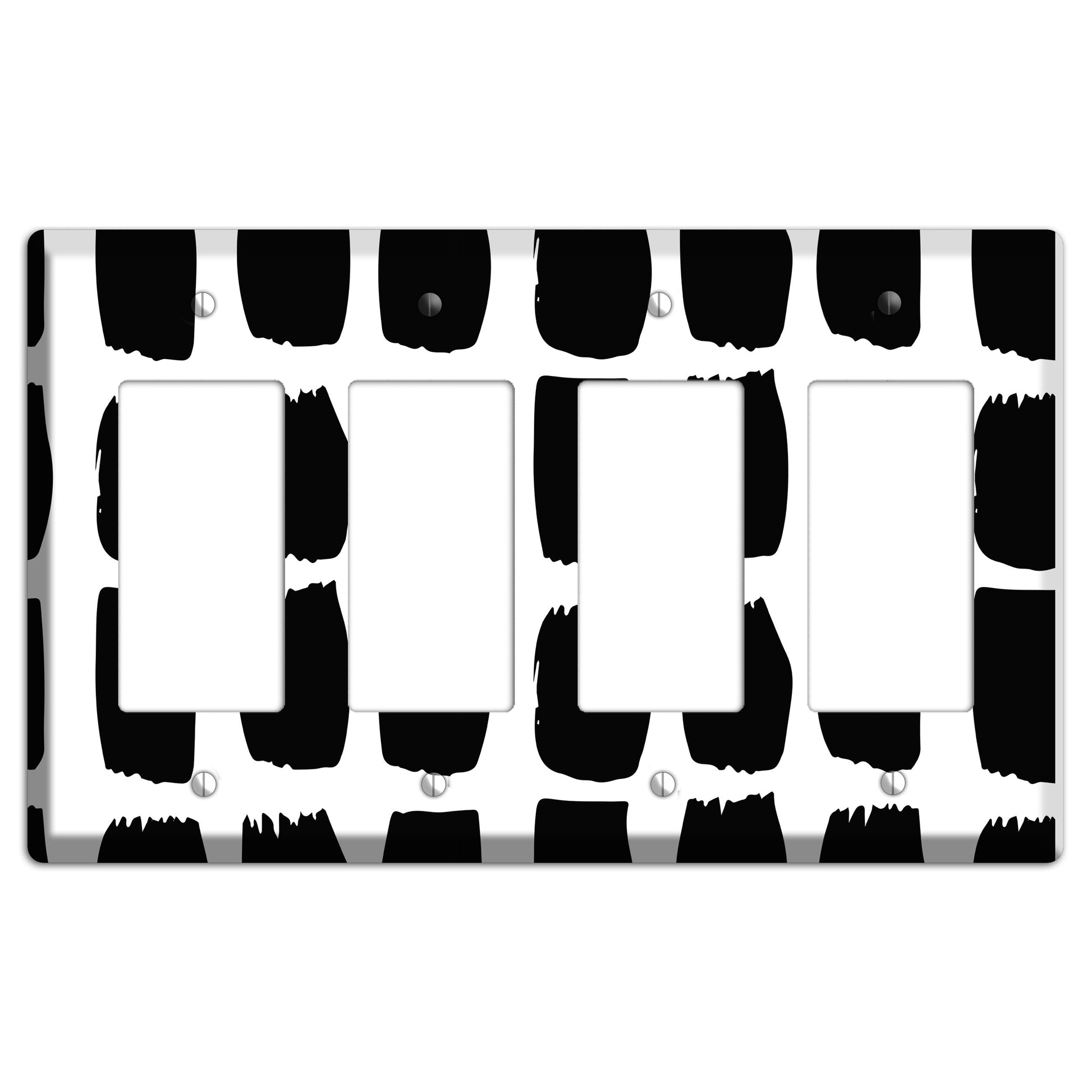 Ink Brushstrokes 7 4 Rocker Wallplate