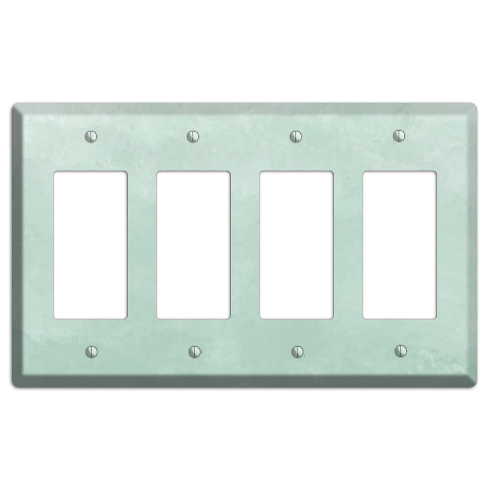 Sea Foam Green Ombre 4 Rocker Wallplate