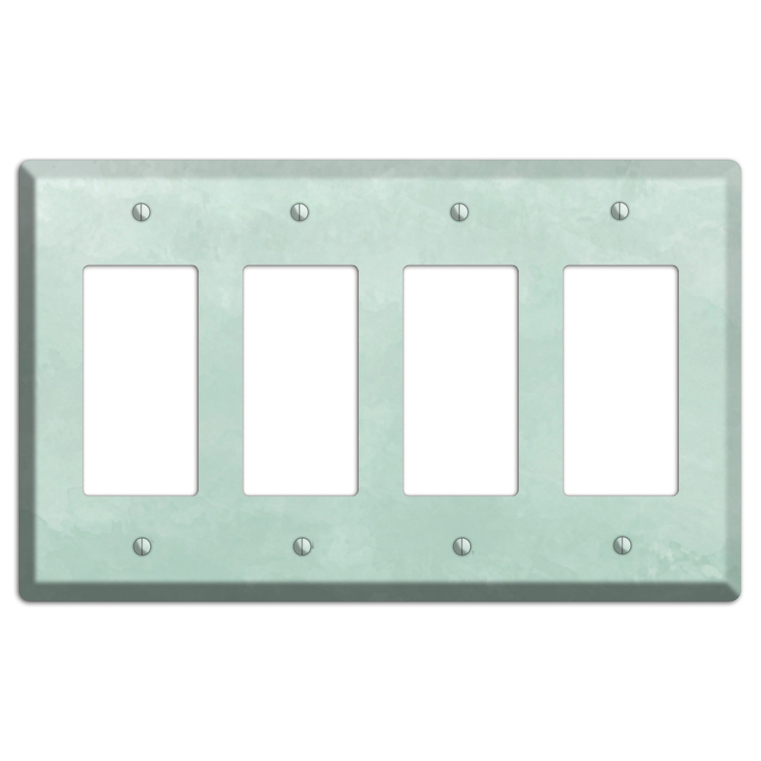 Sea Foam Green Ombre 4 Rocker Wallplate
