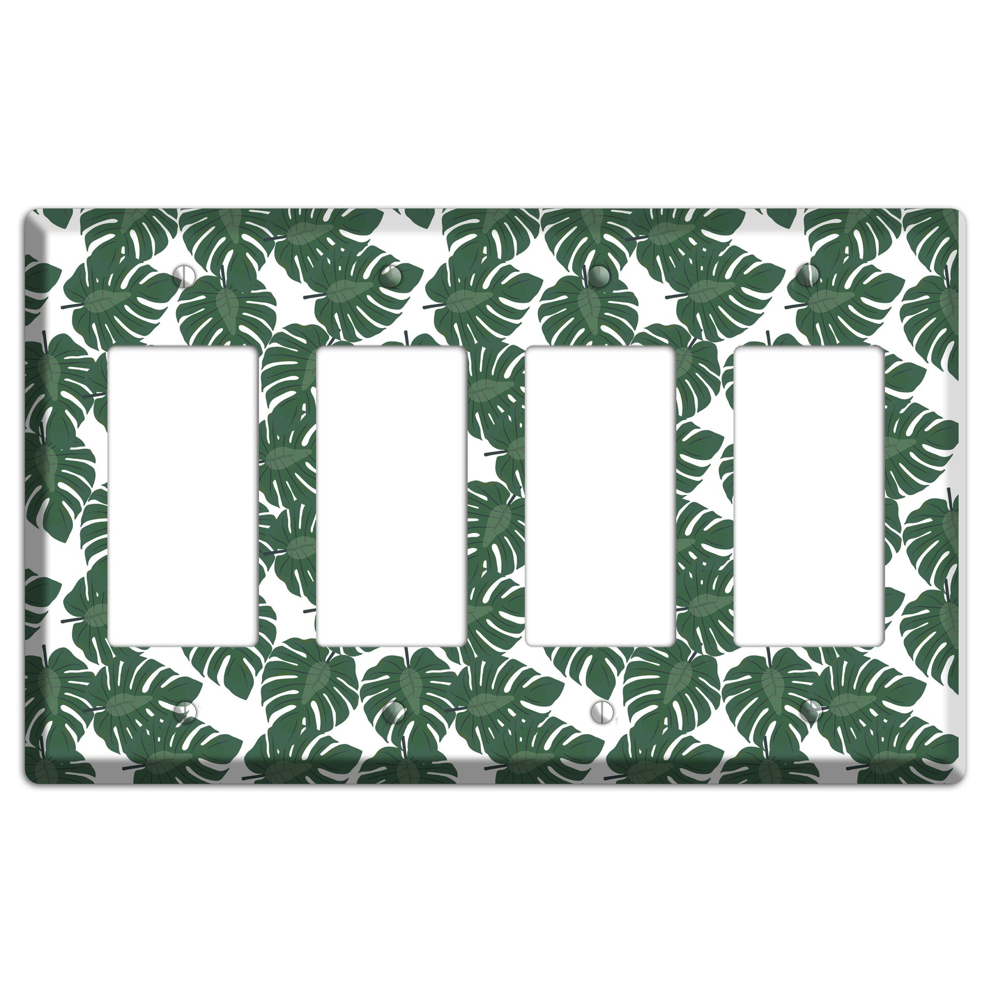 Leaves Style EE 4 Rocker Wallplate