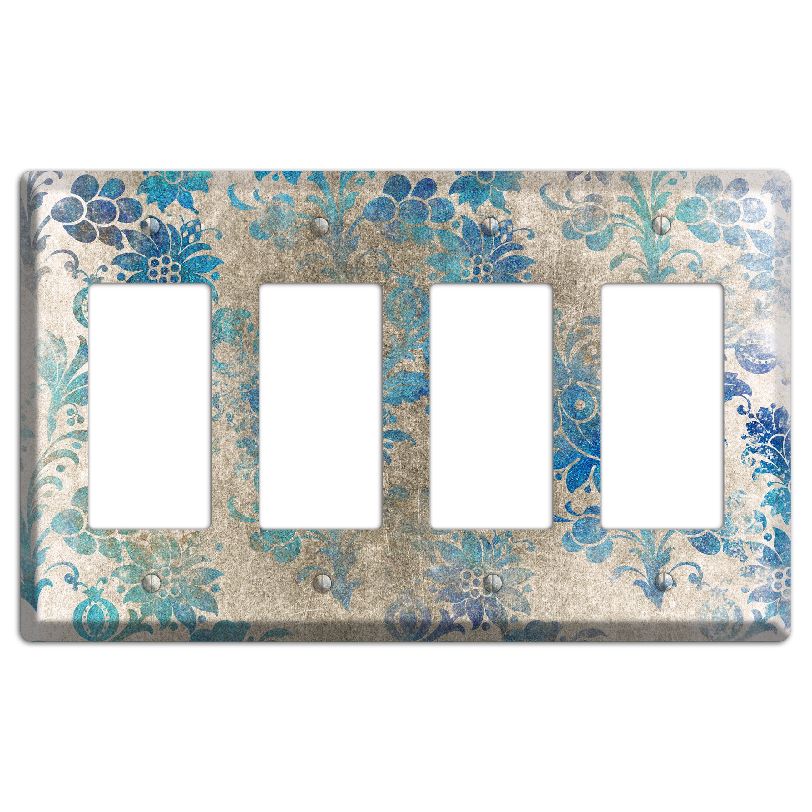 Mantle Whimsical Damask 4 Rocker Wallplate