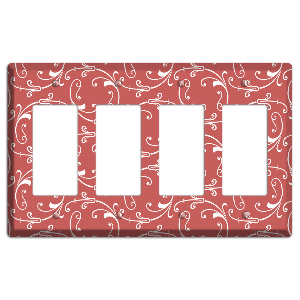 Brick Victorian Sprig 4 Rocker Wallplate