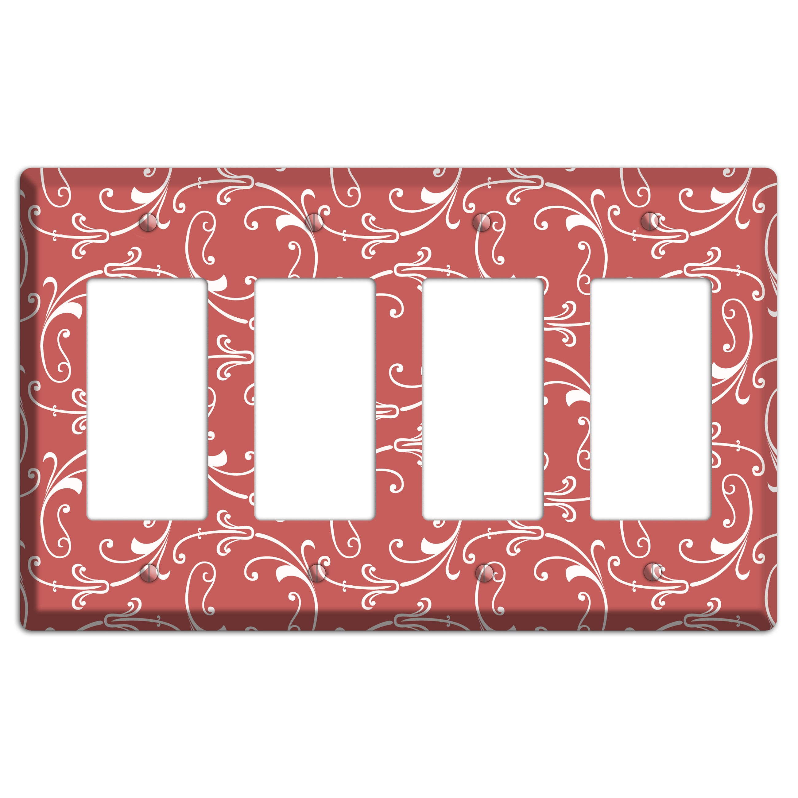 Brick Victorian Sprig 4 Rocker Wallplate