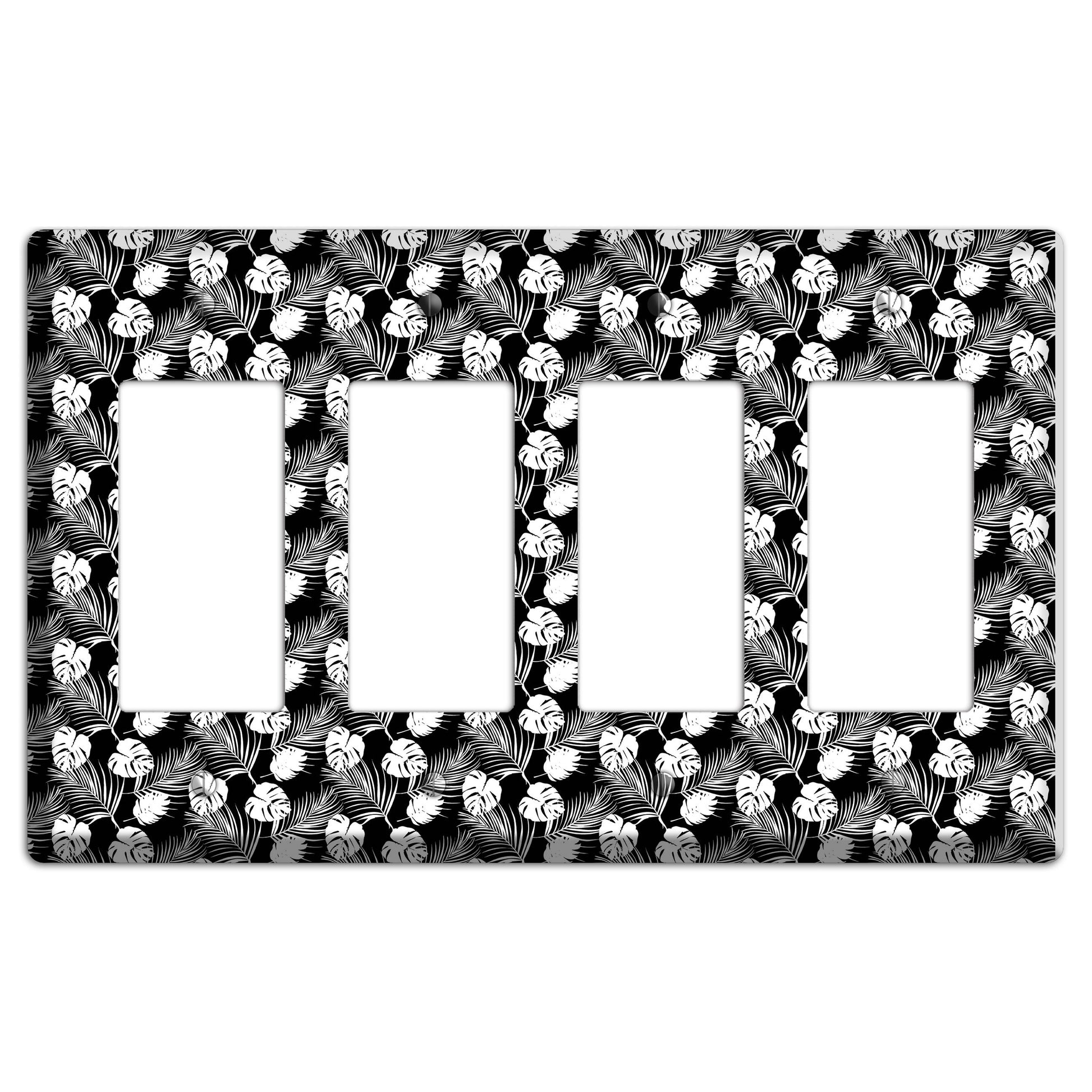 Leaves Style J 4 Rocker Wallplate