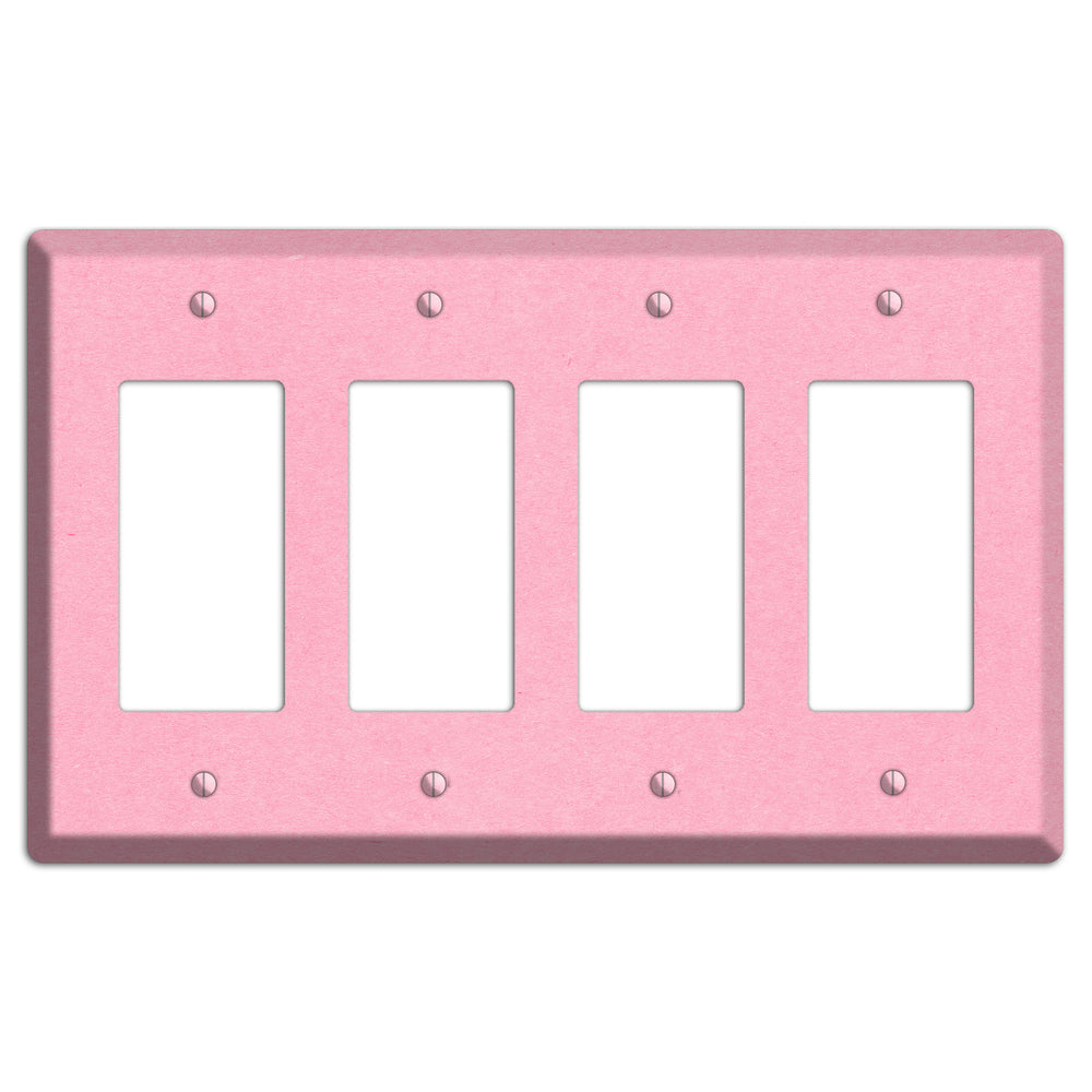 Lavender Pink Kraft 4 Rocker Wallplate