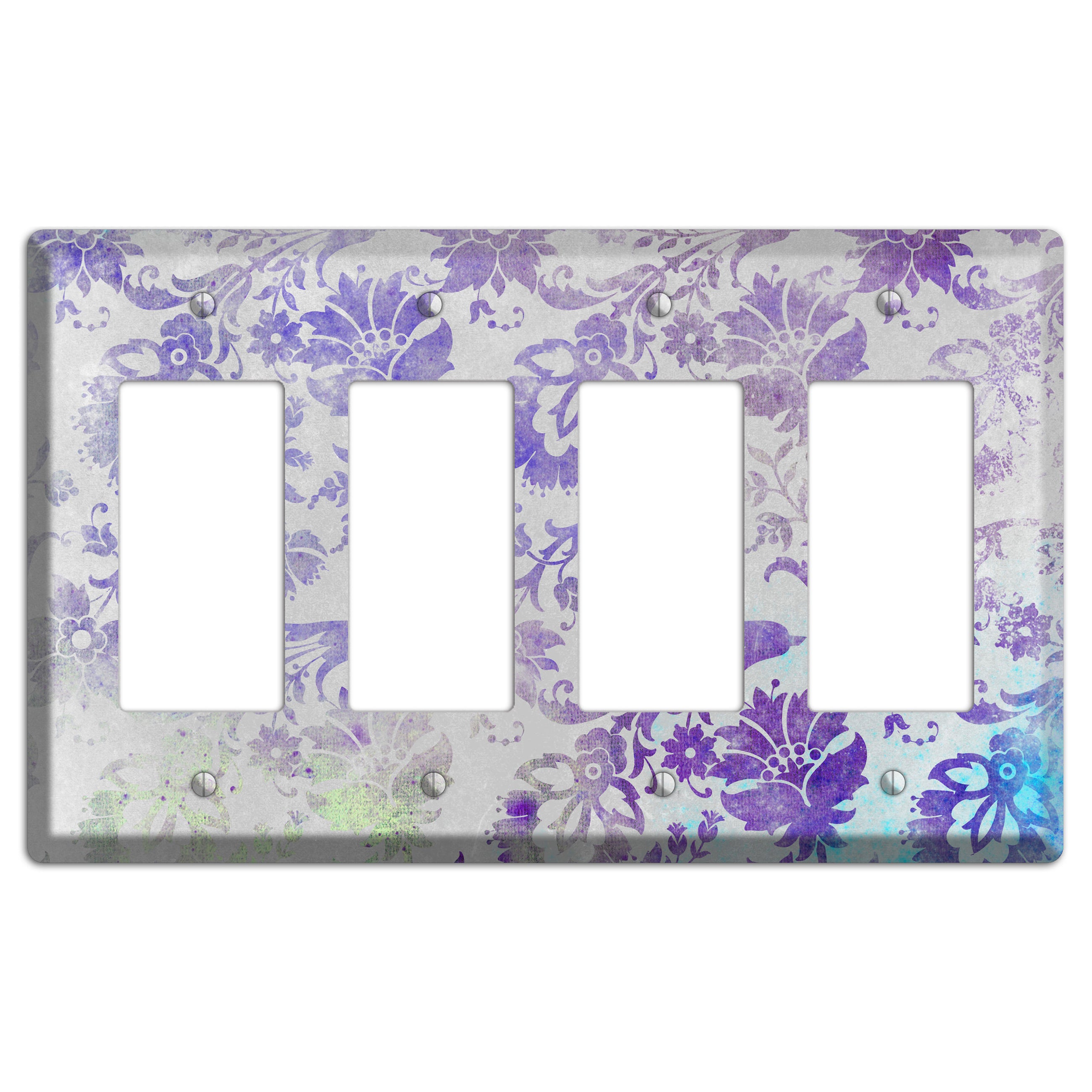 Chatelle Whimsical Damask 4 Rocker Wallplate