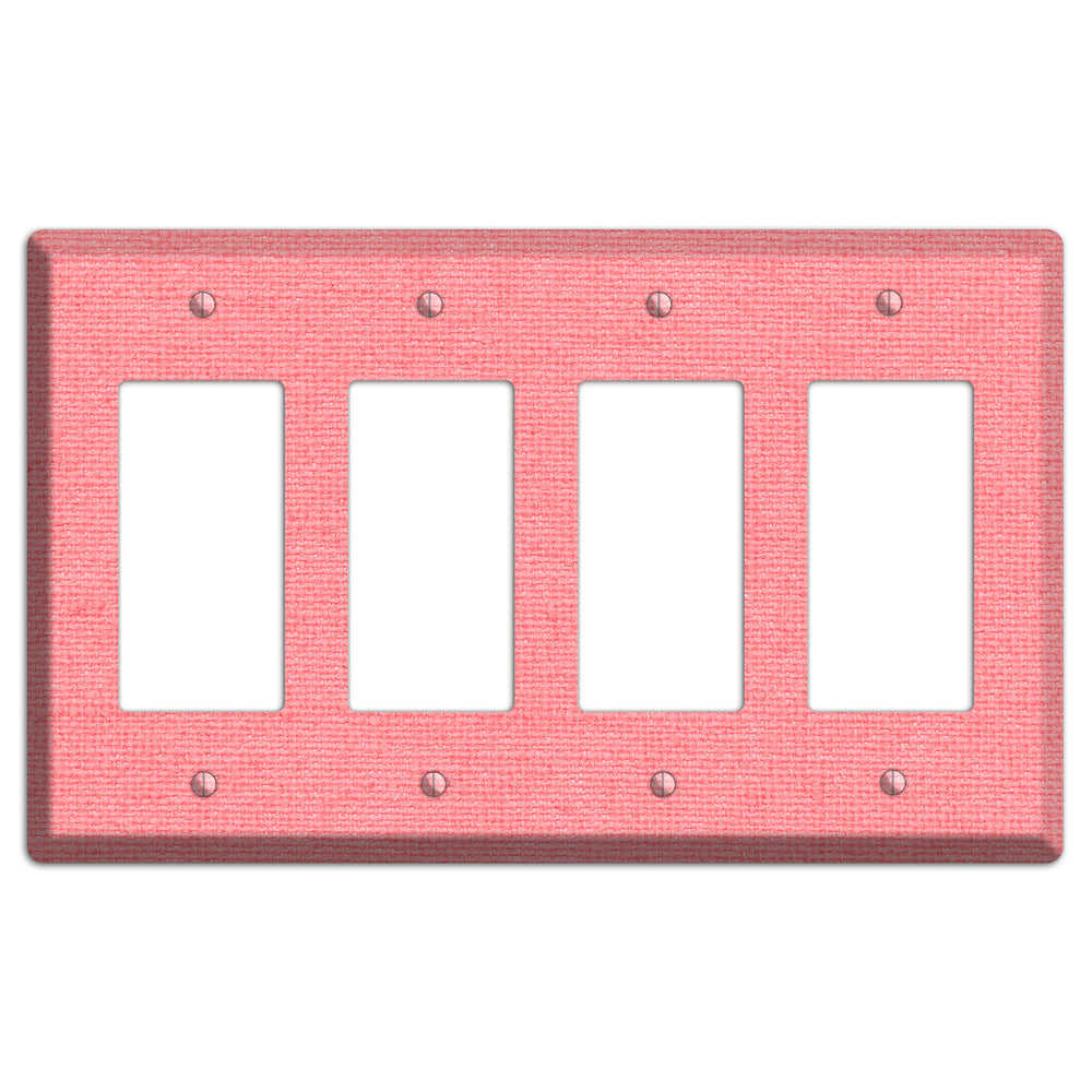 Sweet Pink Soft Coral 4 Rocker Wallplate
