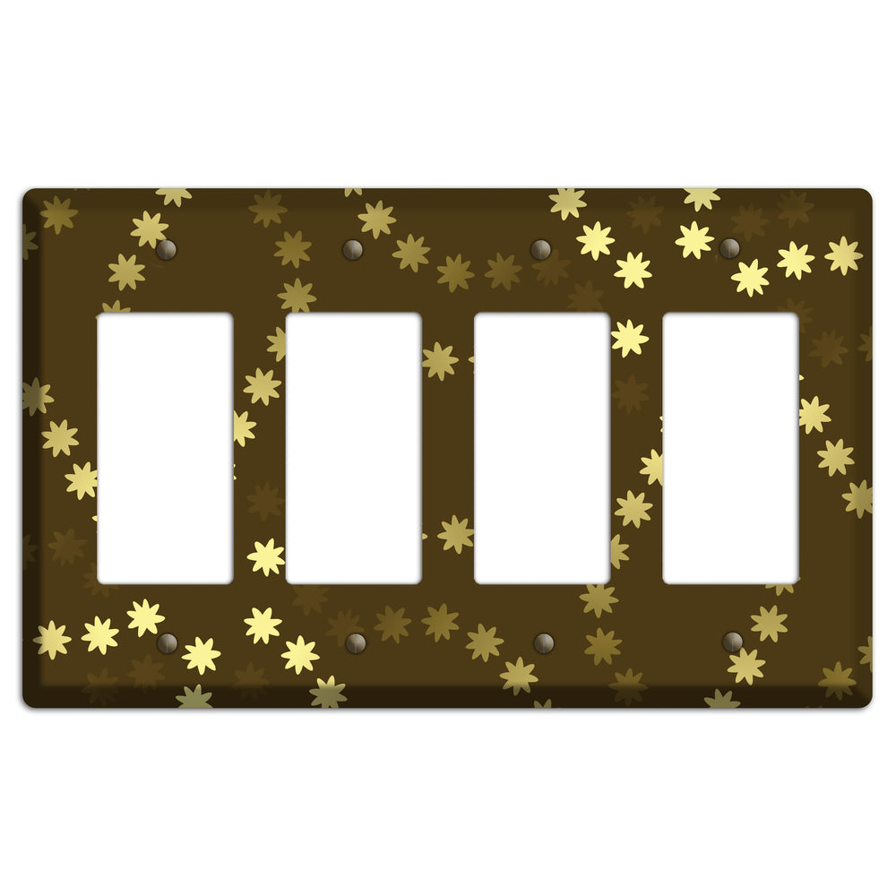 Multi Olive Constellation 4 Rocker Wallplate