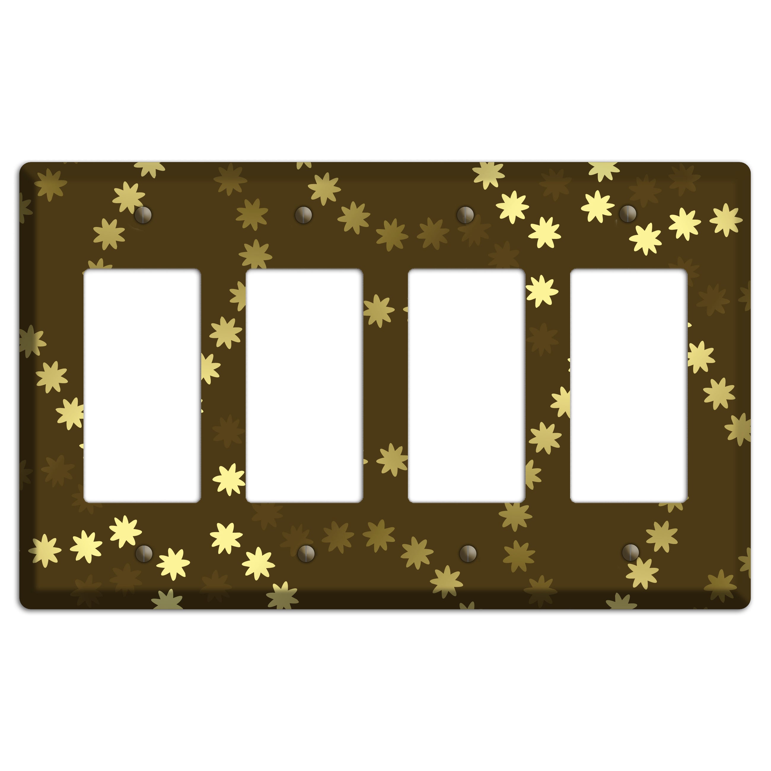 Multi Olive Constellation 4 Rocker Wallplate