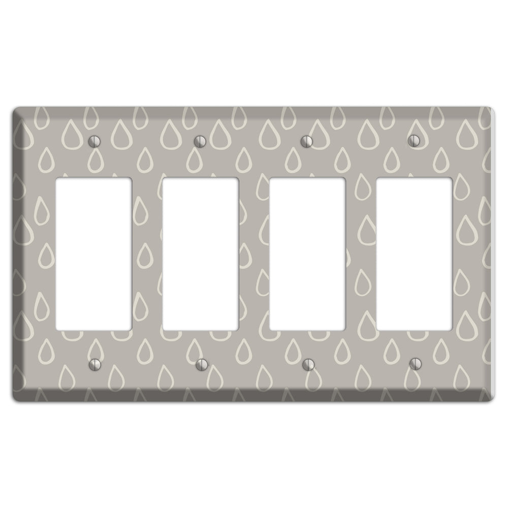 Simple Scandanavian Style N 4 Rocker Wallplate