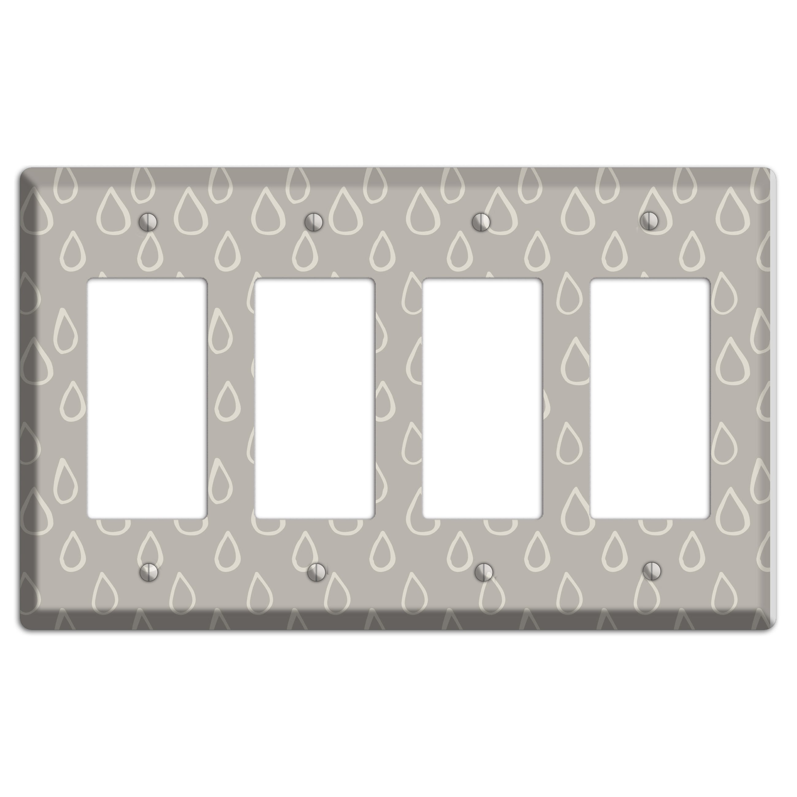 Simple Scandanavian Style N 4 Rocker Wallplate