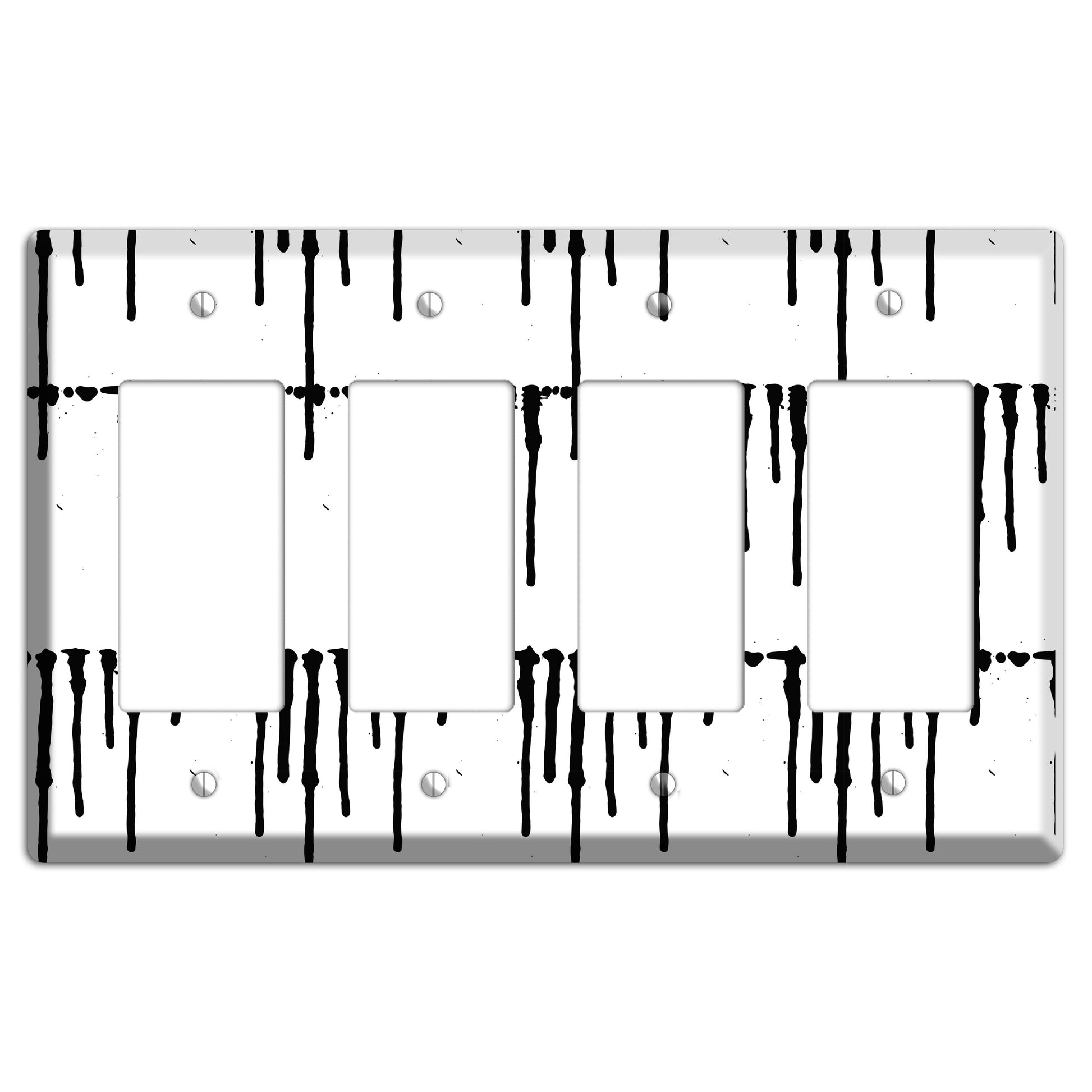 Ink Brushstrokes 7 4 Rocker Wallplate