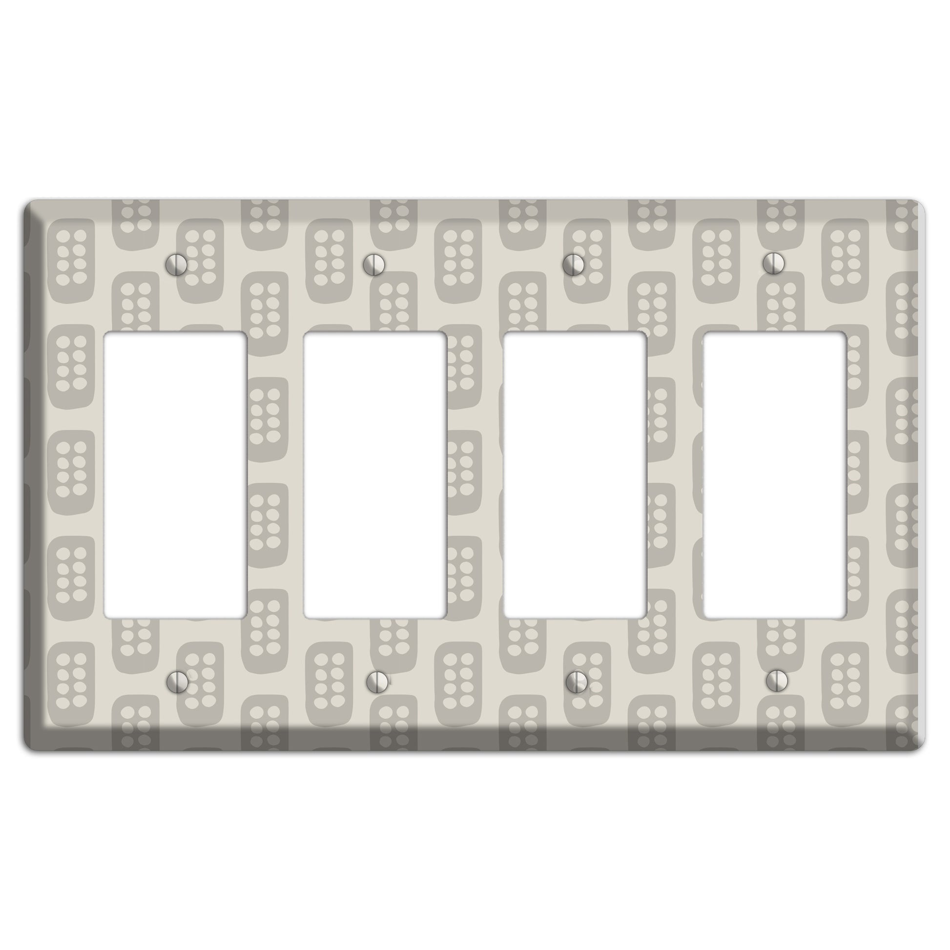 Simple Scandanavian Style EE 4 Rocker Wallplate